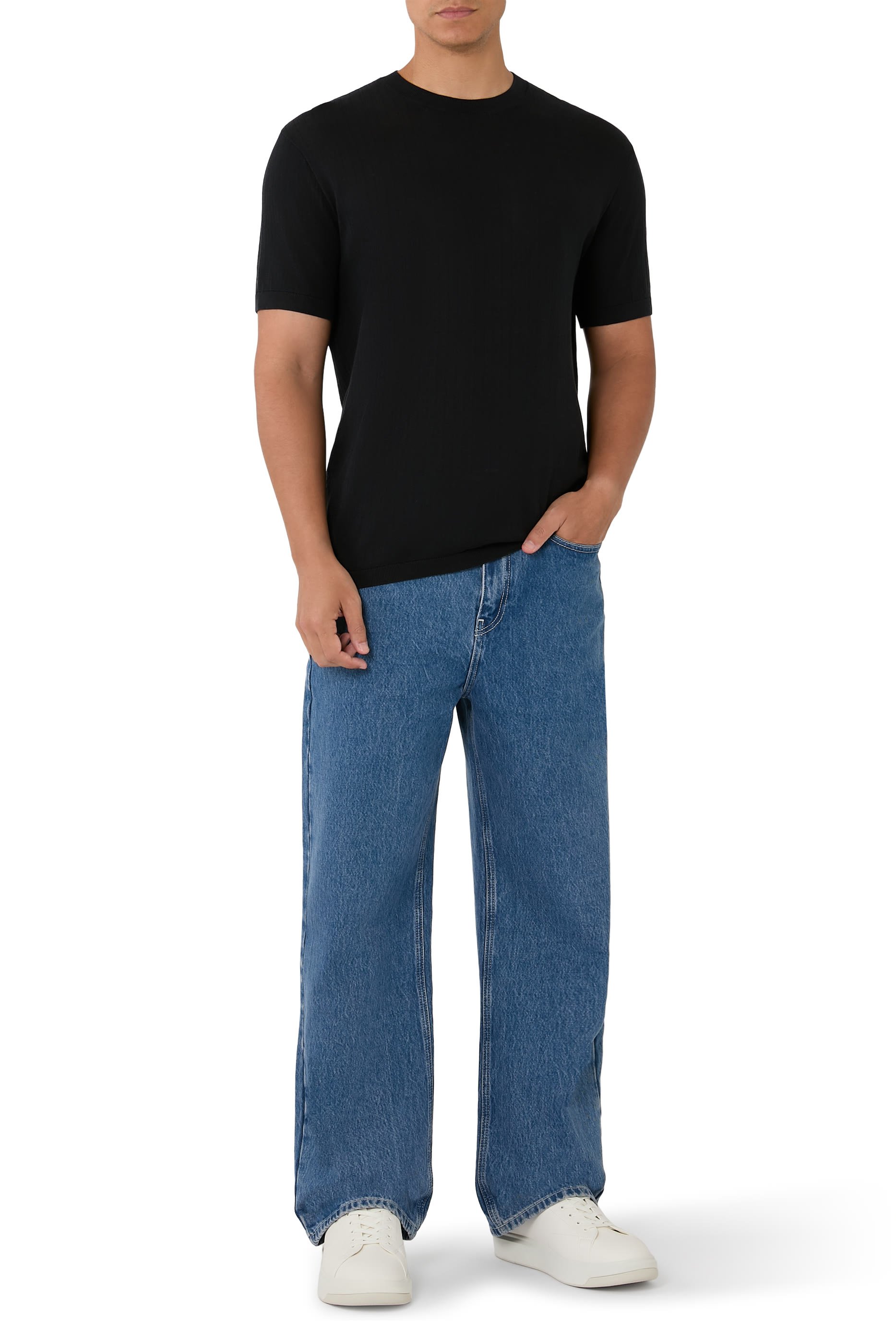 تيشيرت قطن مضلع