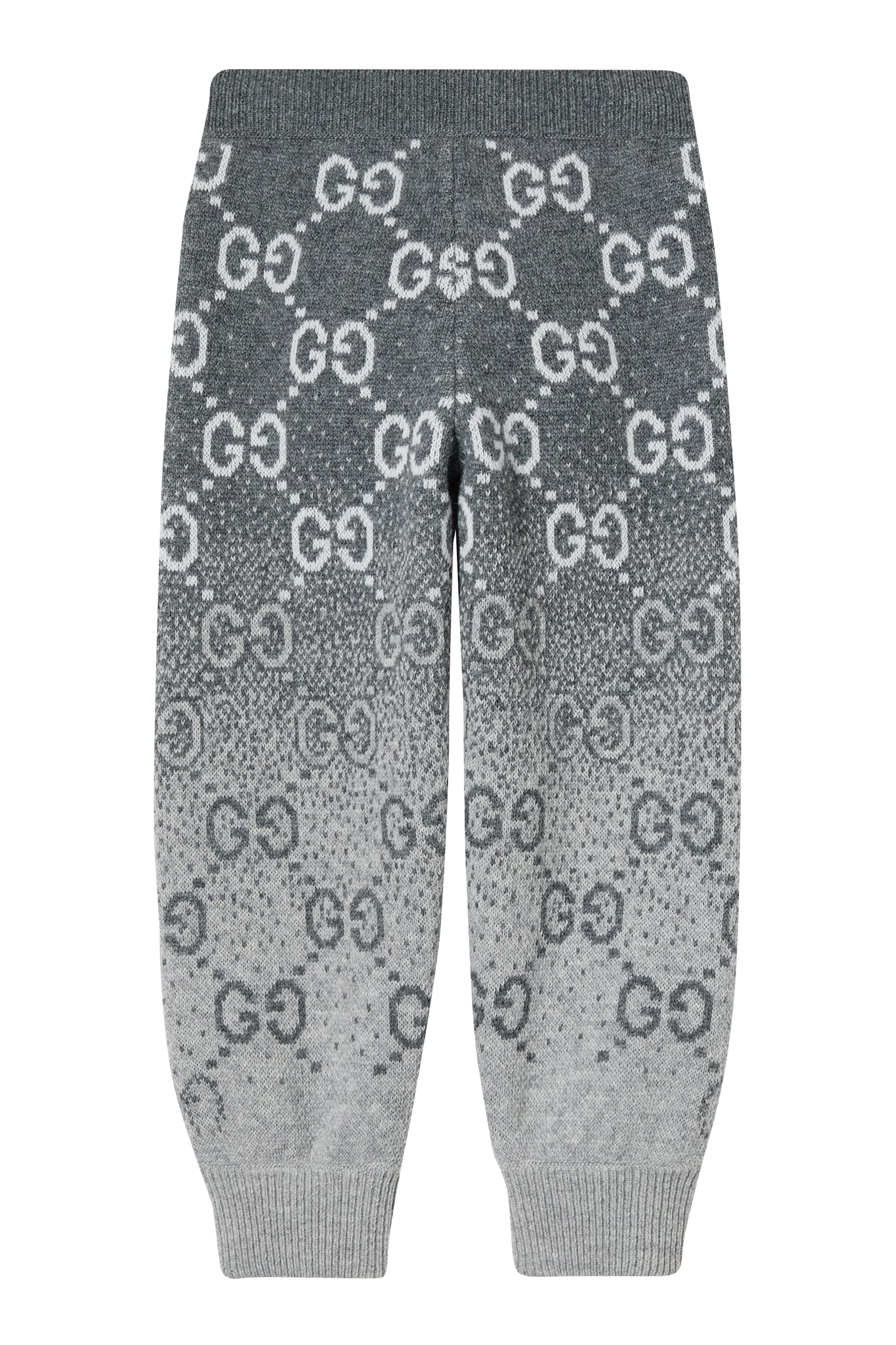 بنطال صوف جاكار بشعار حرفي الماركة للأطفال