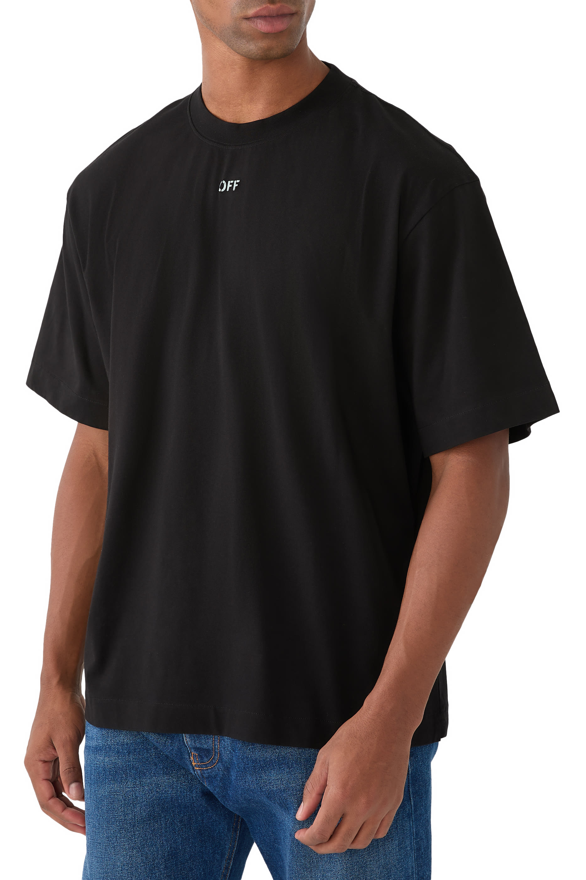 تيشيرت سكيت بشعار الأسهم بتصميم مشوش