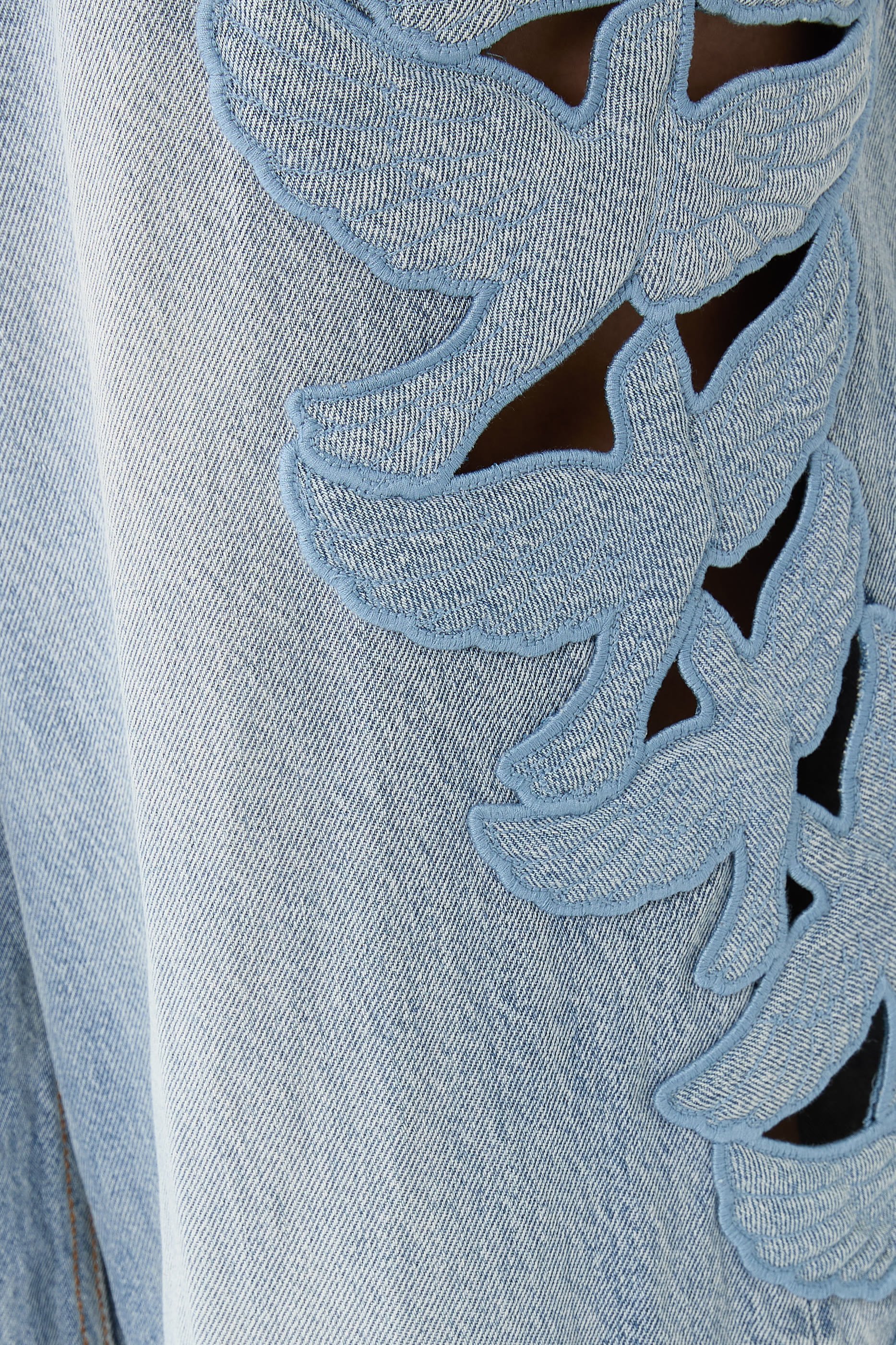 بنطال ألكيمي بتطريز بارز الملمس