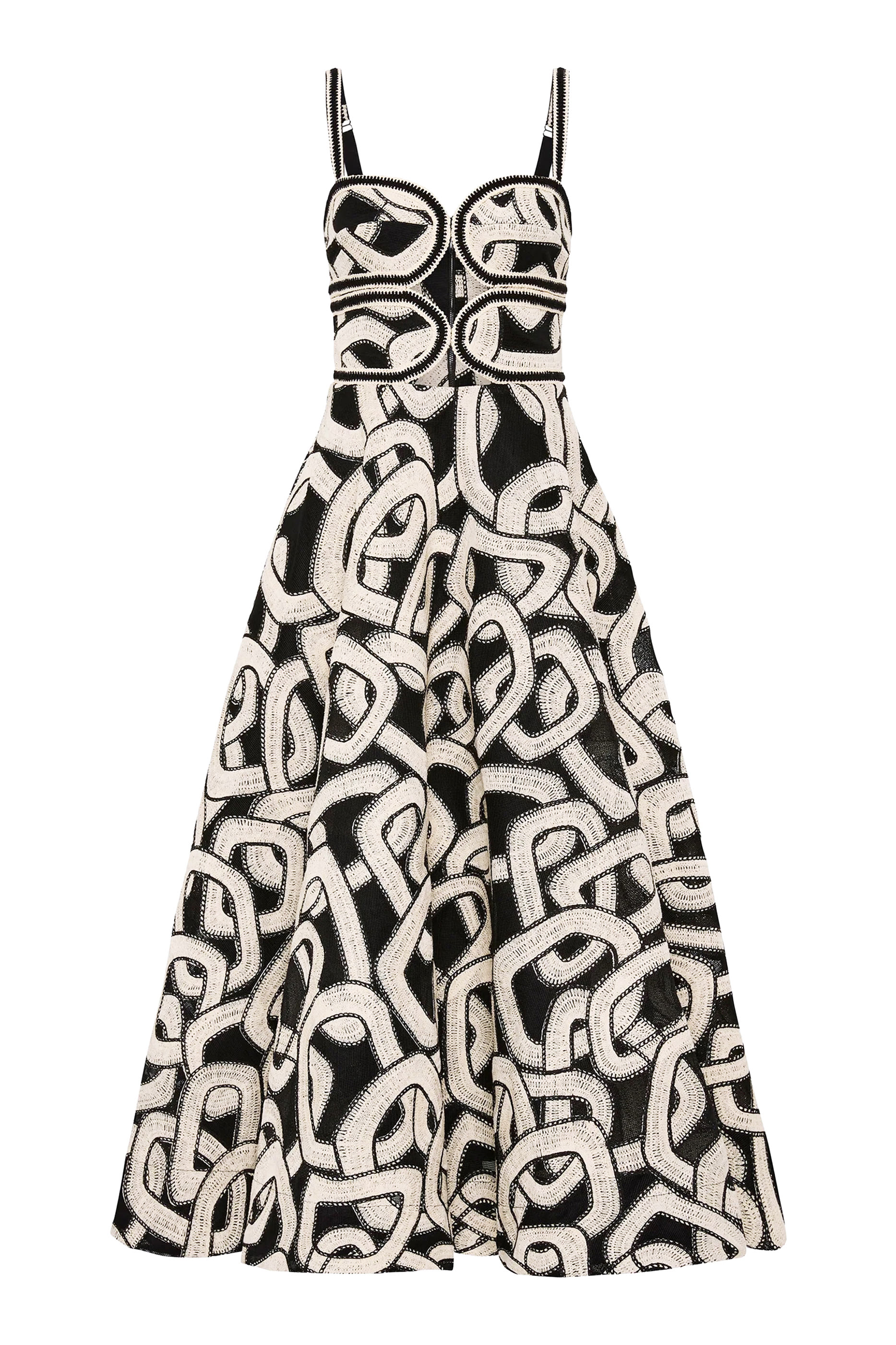 فستان كاتينا متوسط الطول