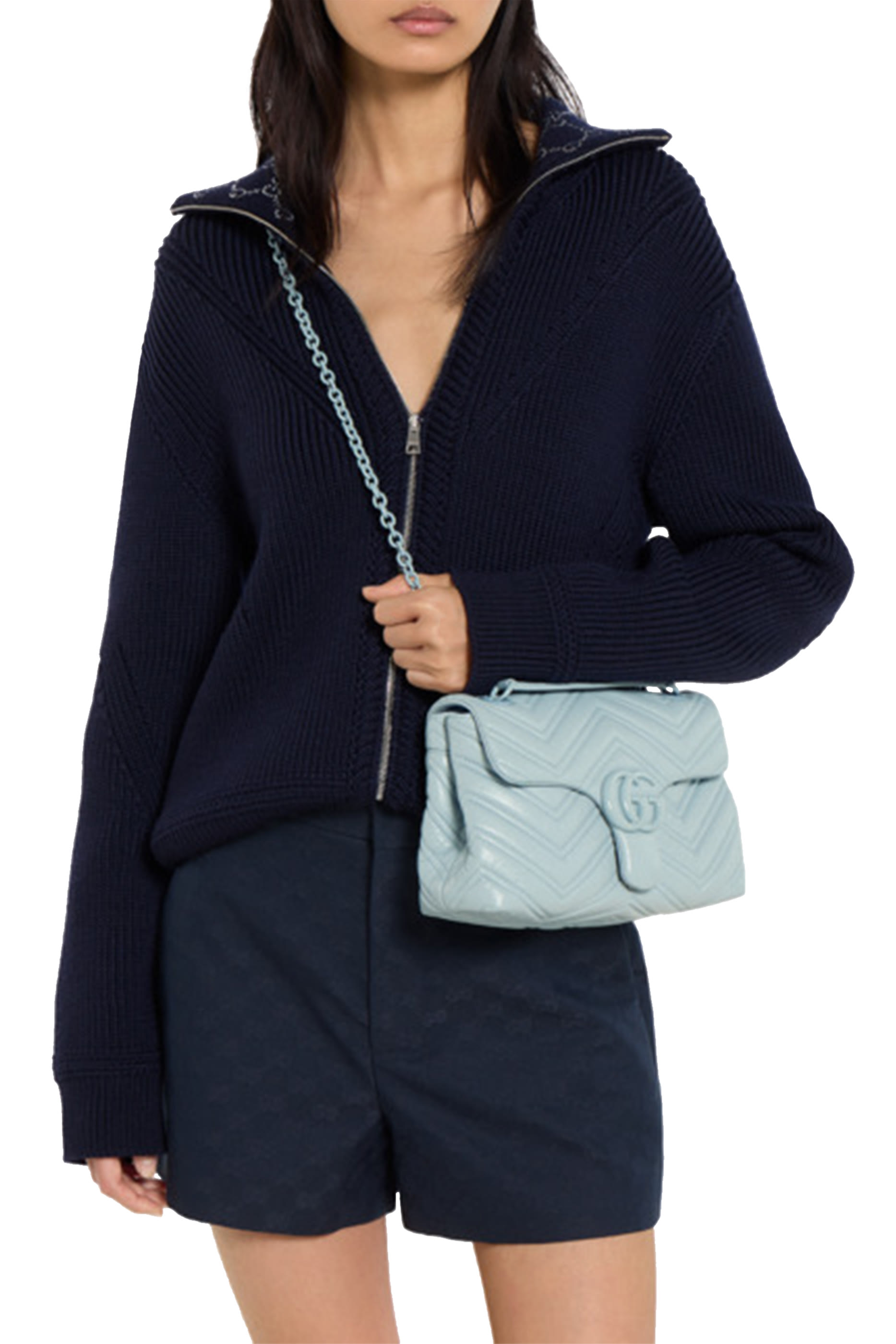 حقيبة كتف مارمونت صغيرة بحلية حرفي شعار الماركة