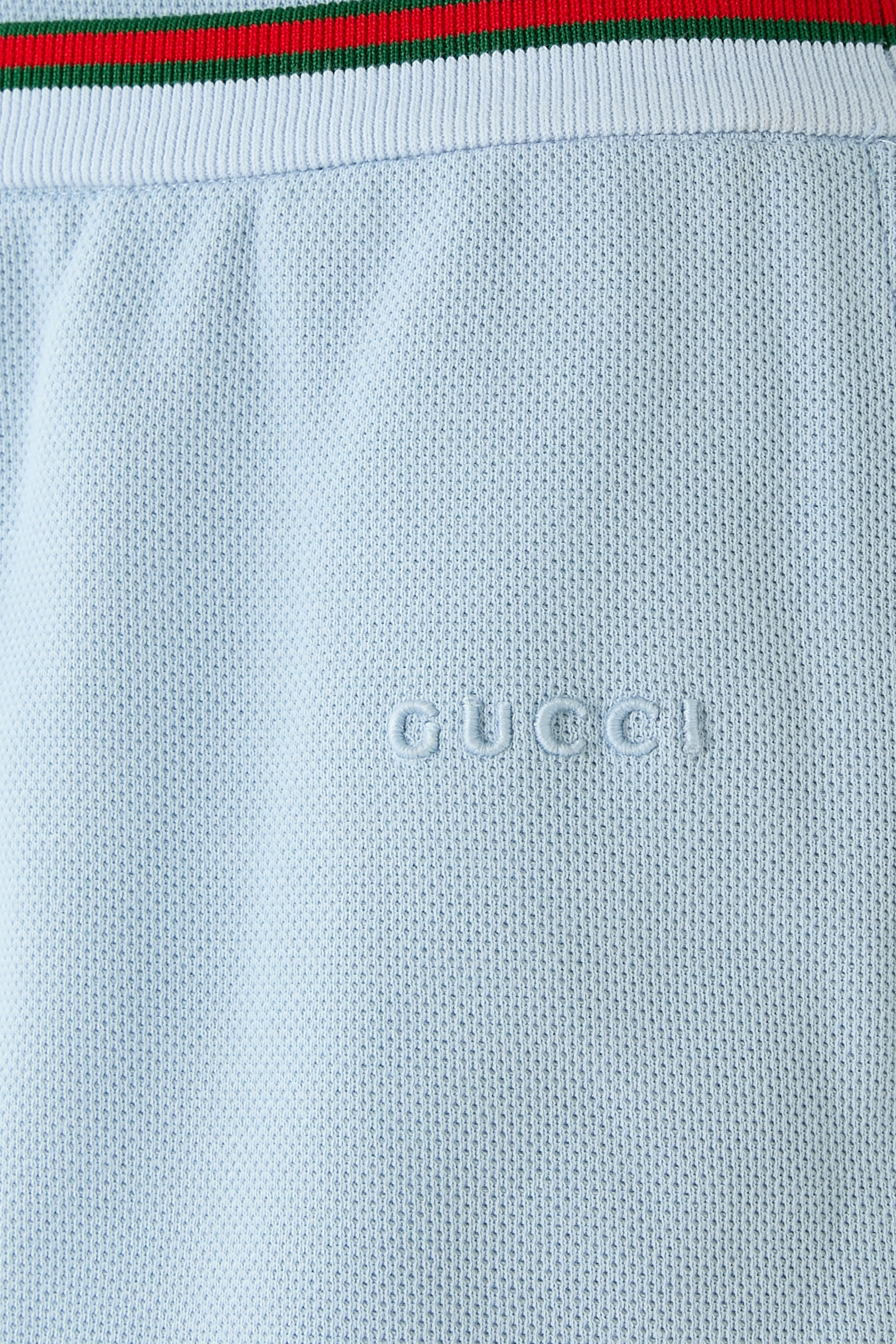 شورت مزين بشريط ويب قطن بيكيه