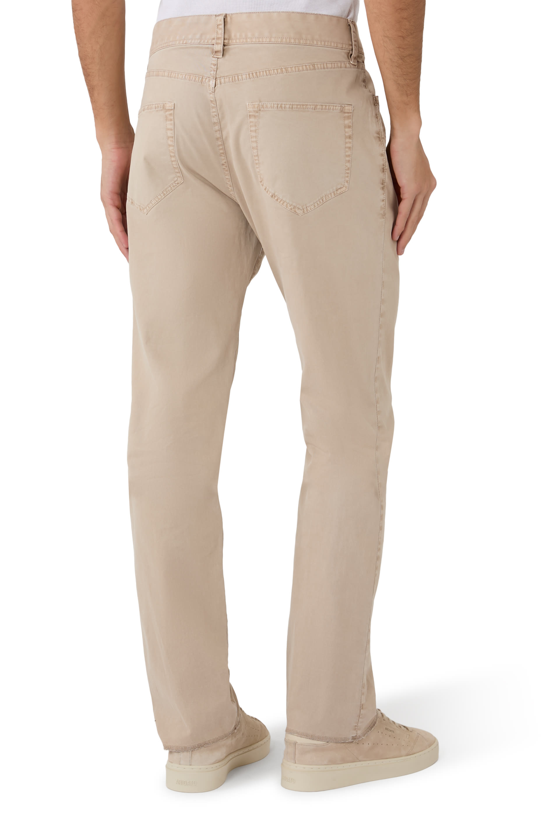 بنطال بخمس جيوب تويل ناعم