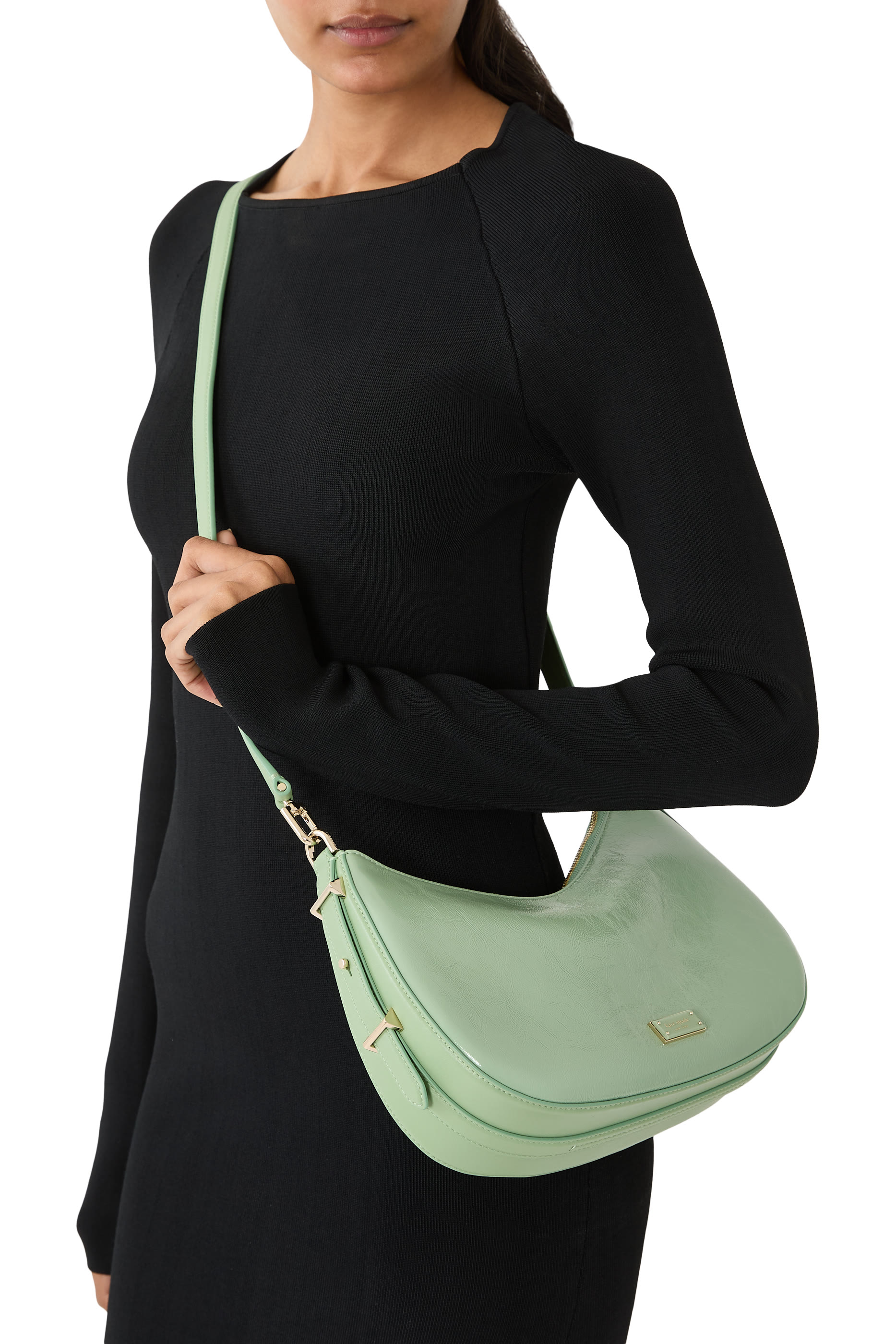 حقيبة كتف ليف قابلة للتعديل كرينكل لامع