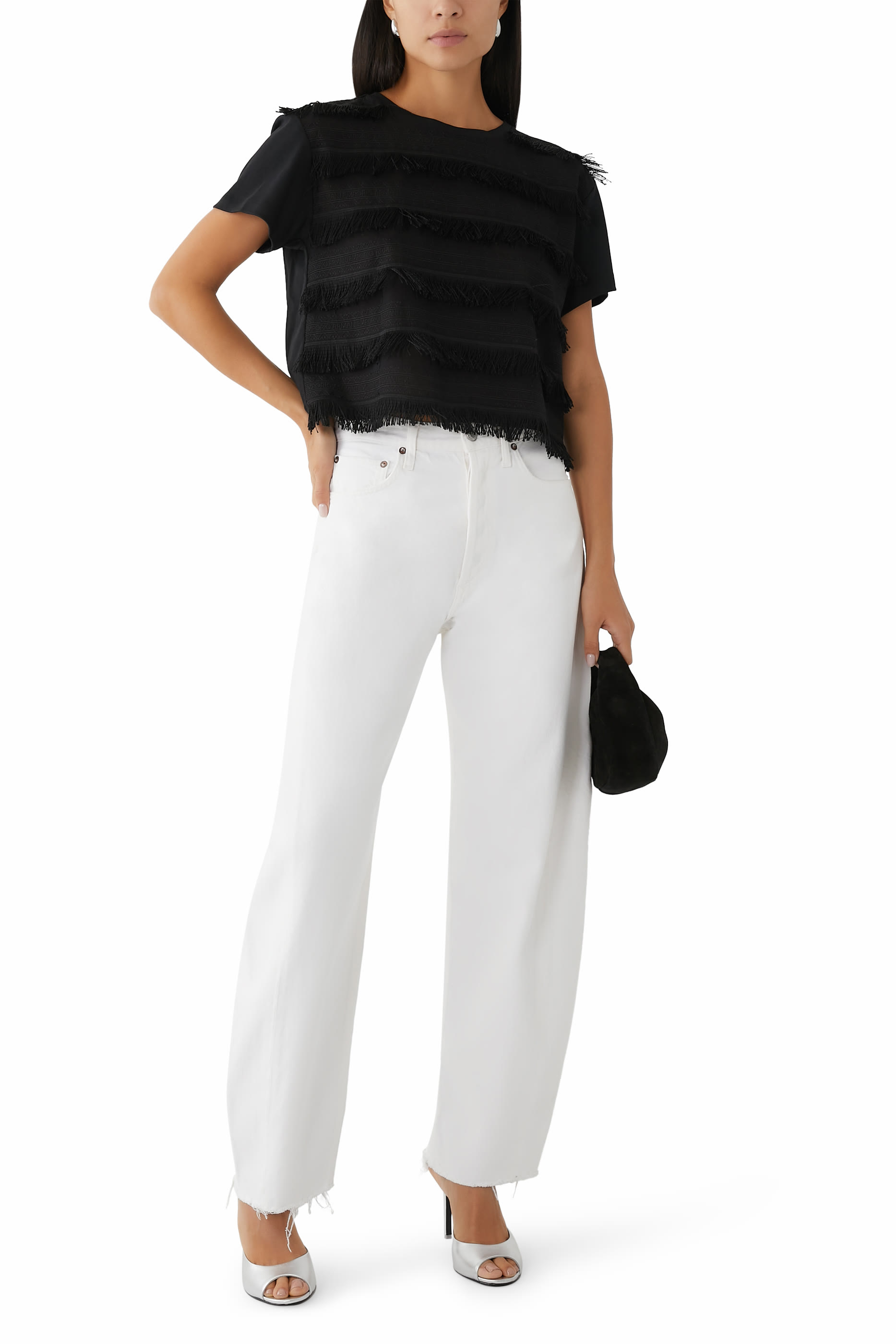 تيشيرت بشرّابات جرسيه سوبيما