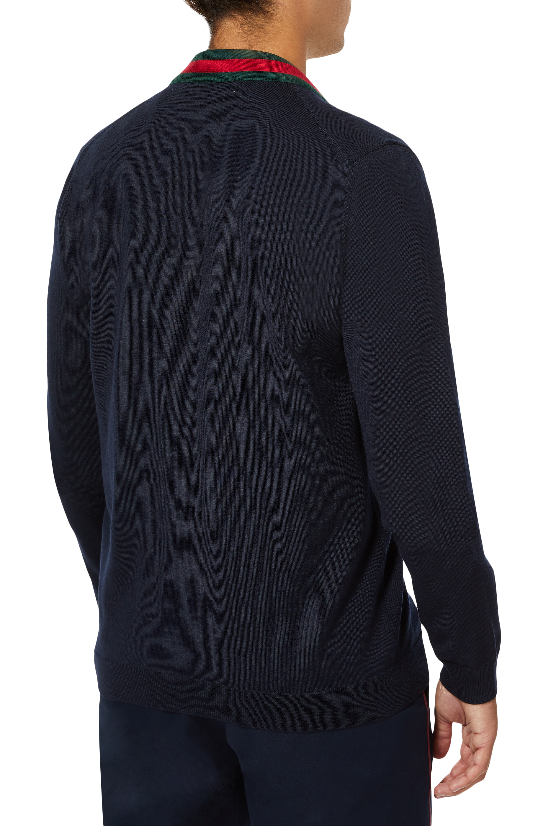 كارديغان صوف بشريط ويب