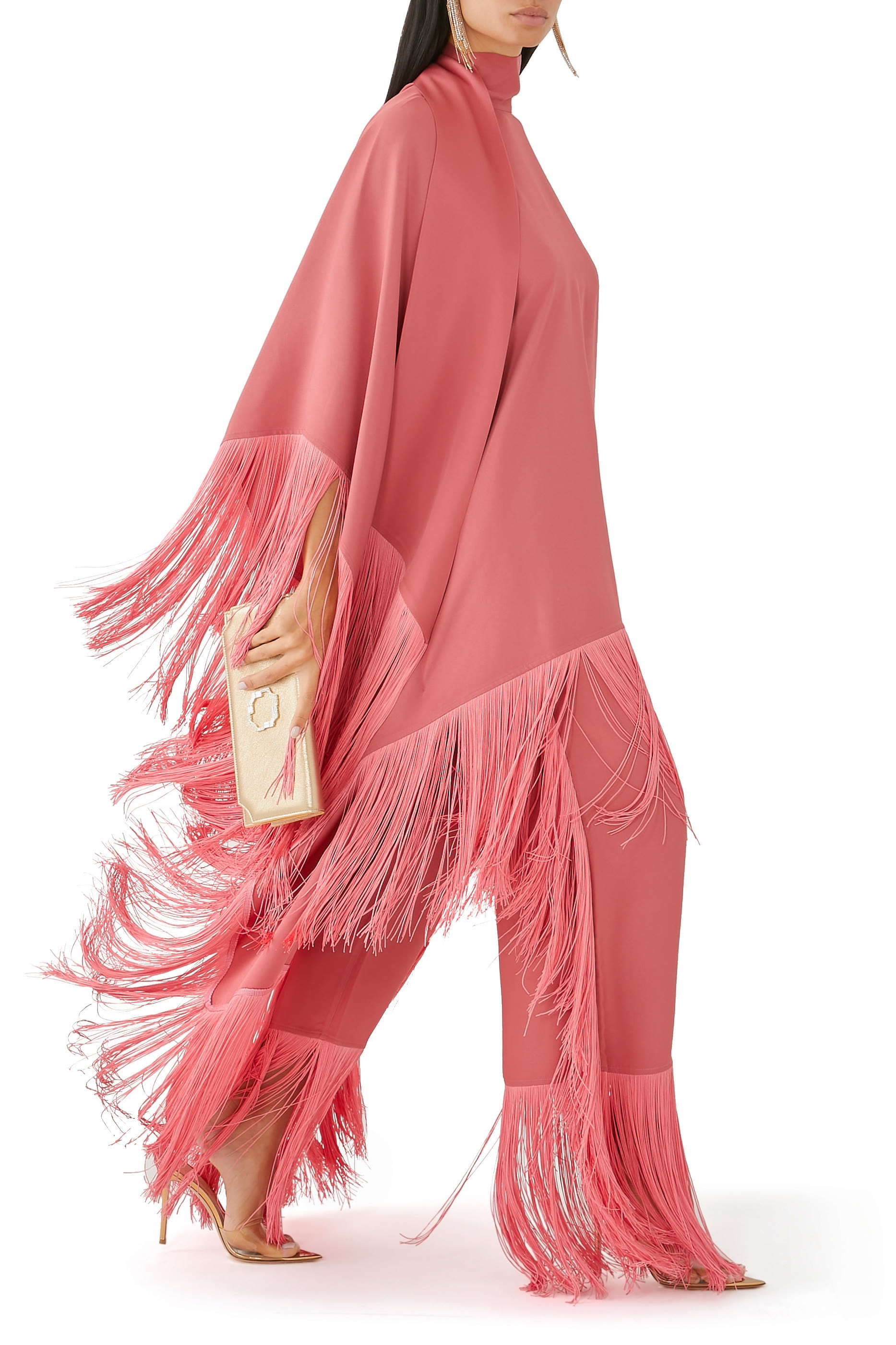 بنطال نيفادا بقصة ساق واسعة مزين بشراشيب