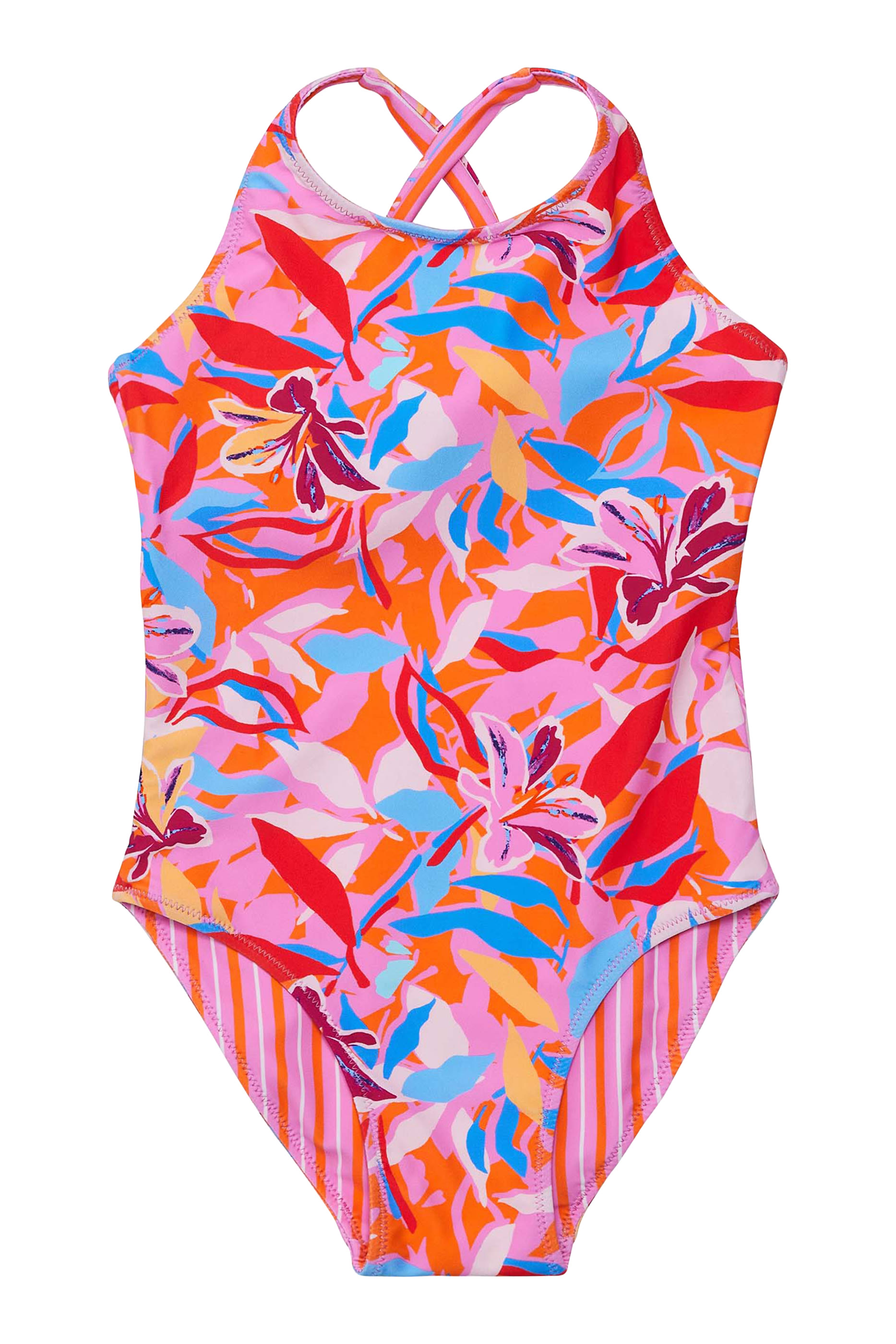 بدلة سباحة بلومينغ سنسيت مستدامة بتصميم على شكل حرف X من الخلف للأطفال