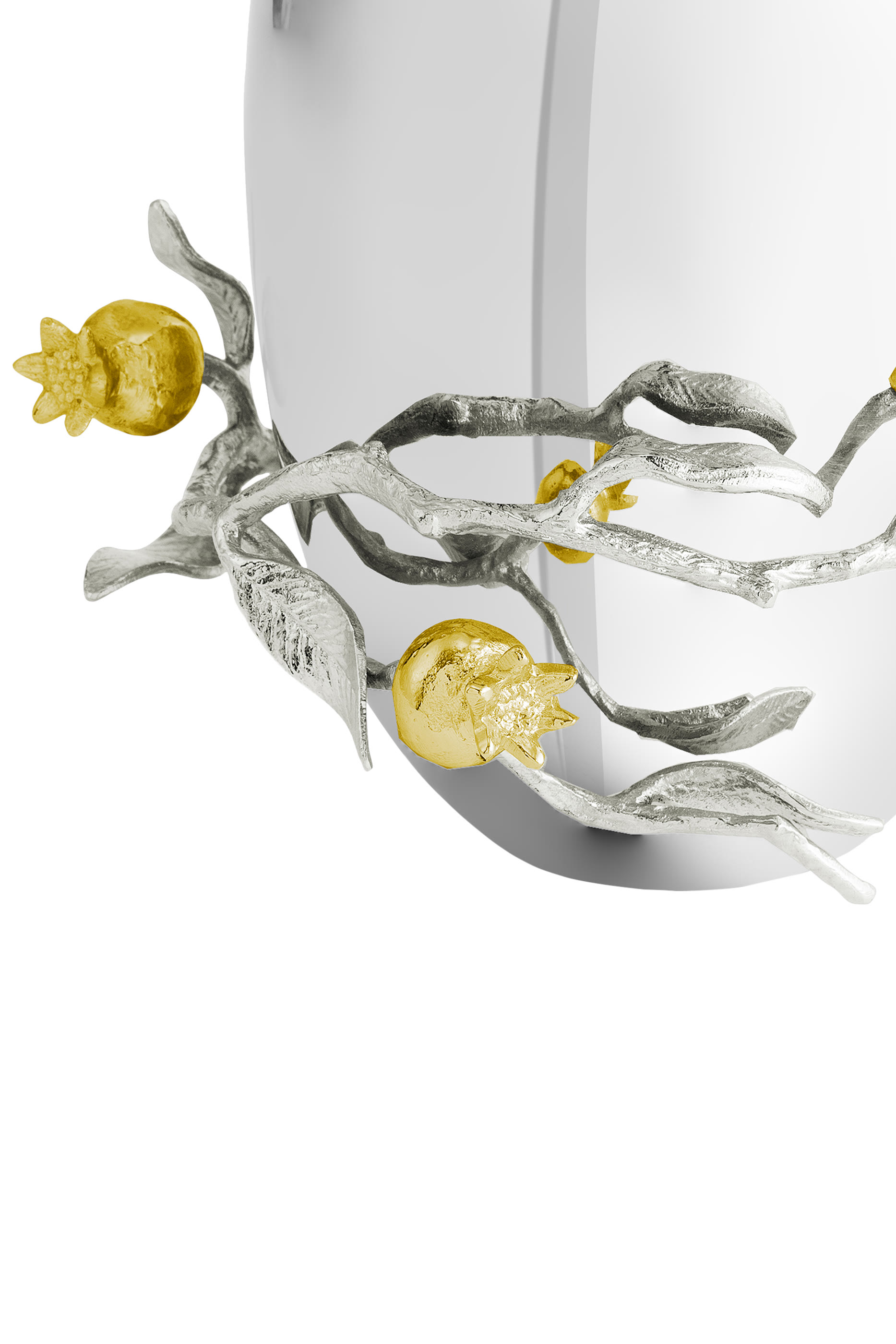 مزهرية بوموغرانت ذهب وفضة