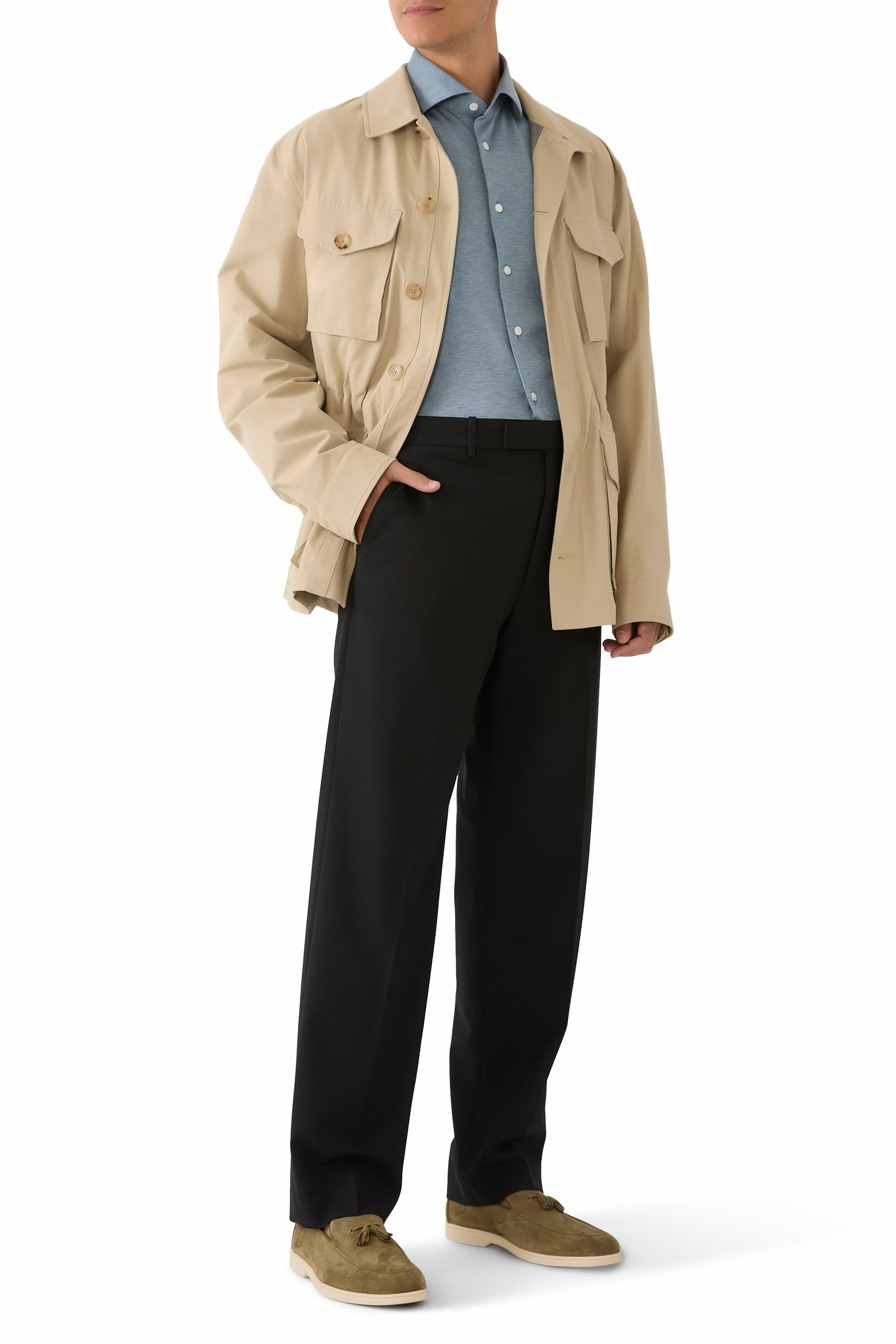 قميص منسوج فيلو دي سكوتيا منسوج جاكار