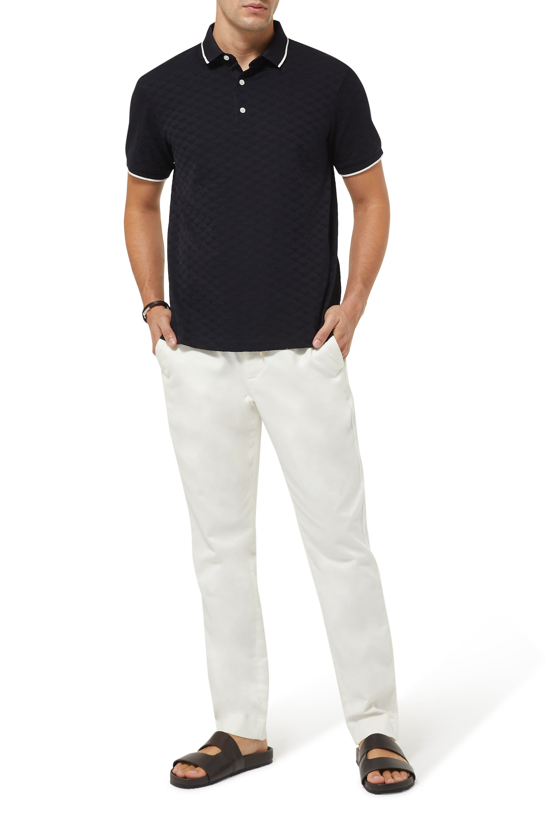 تي شيرت بولو بشعار النسر