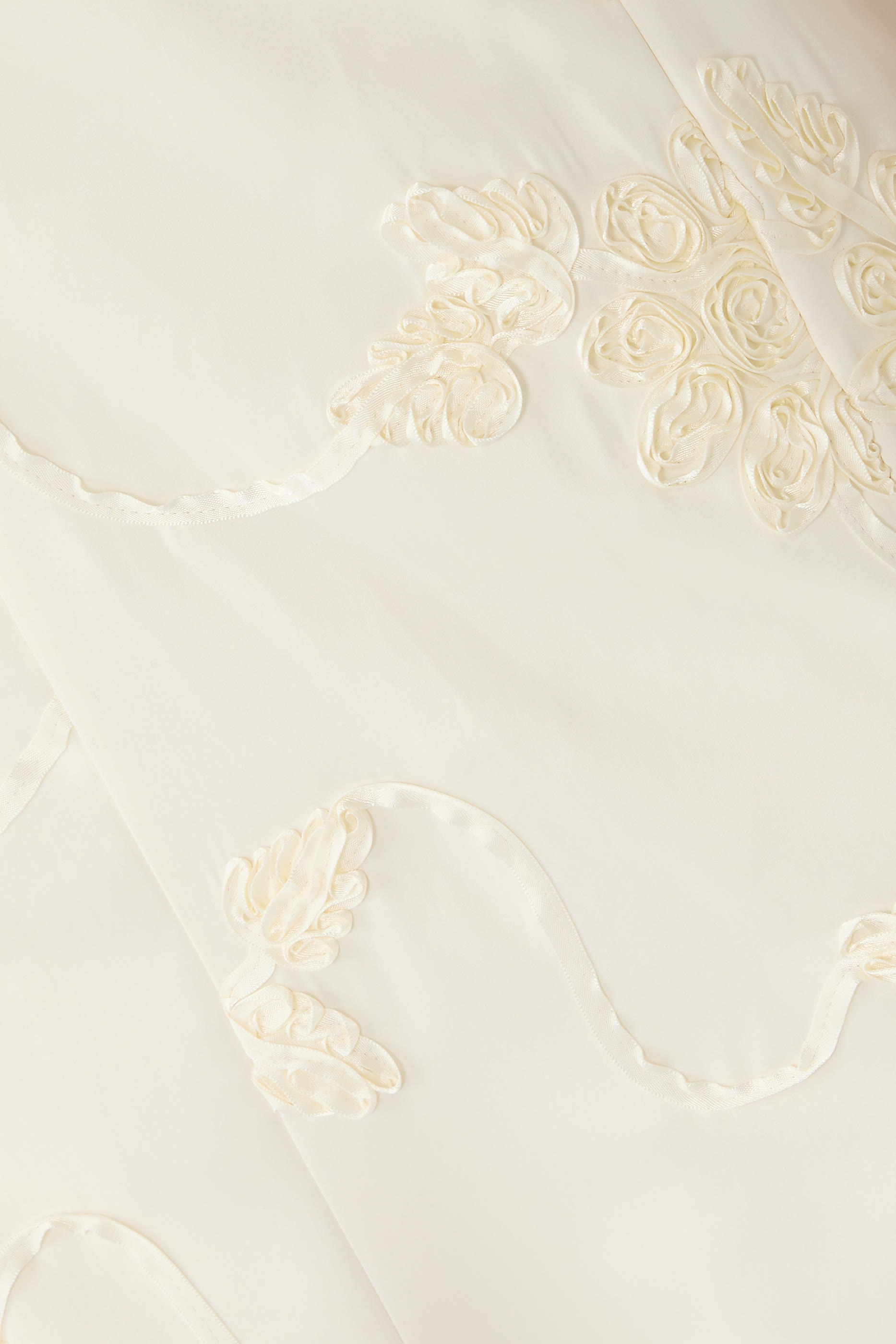 Bridal Floral-Appliqu&eacute; Midi Dress