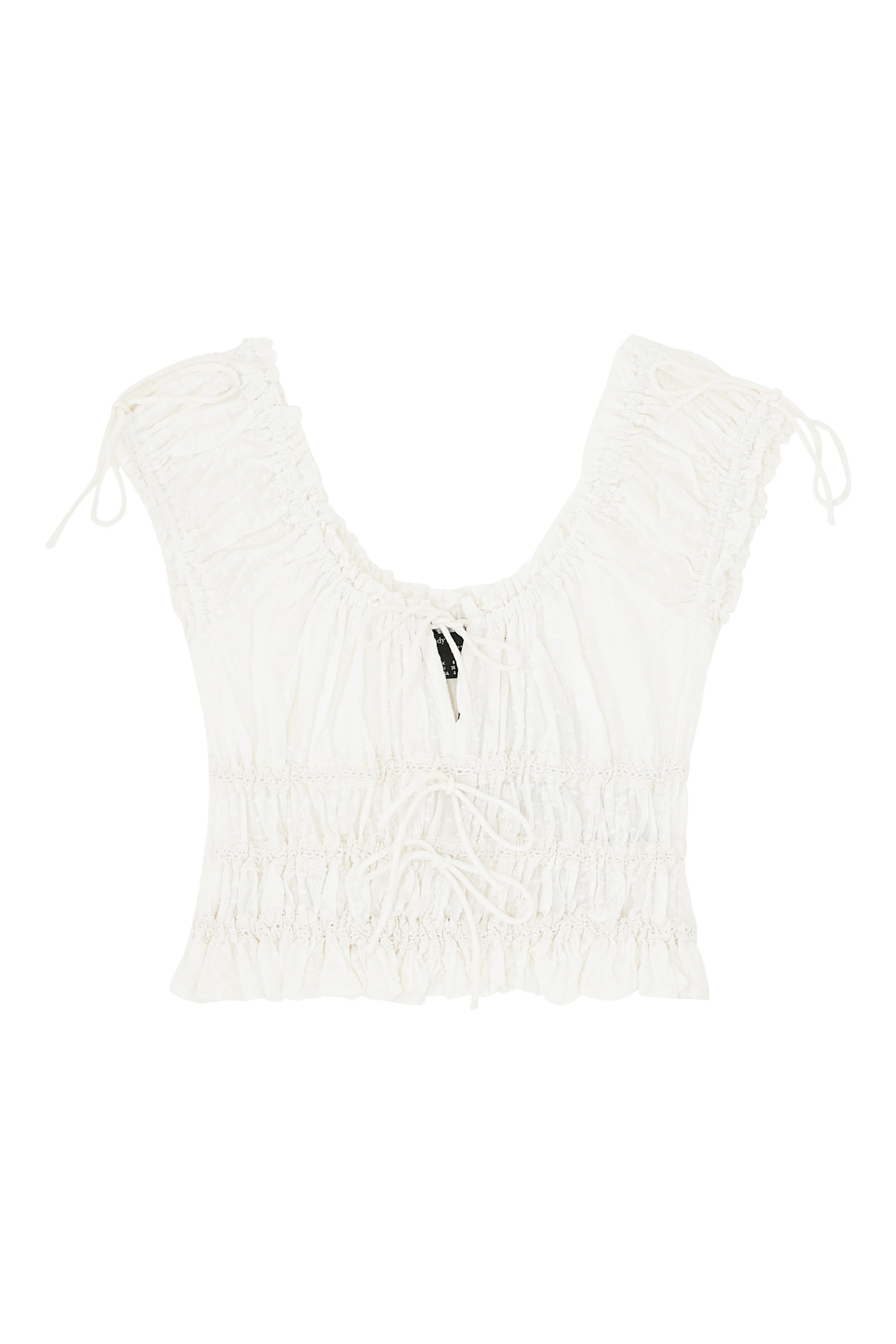 بلوزة إيلا قصيرة بكشكش