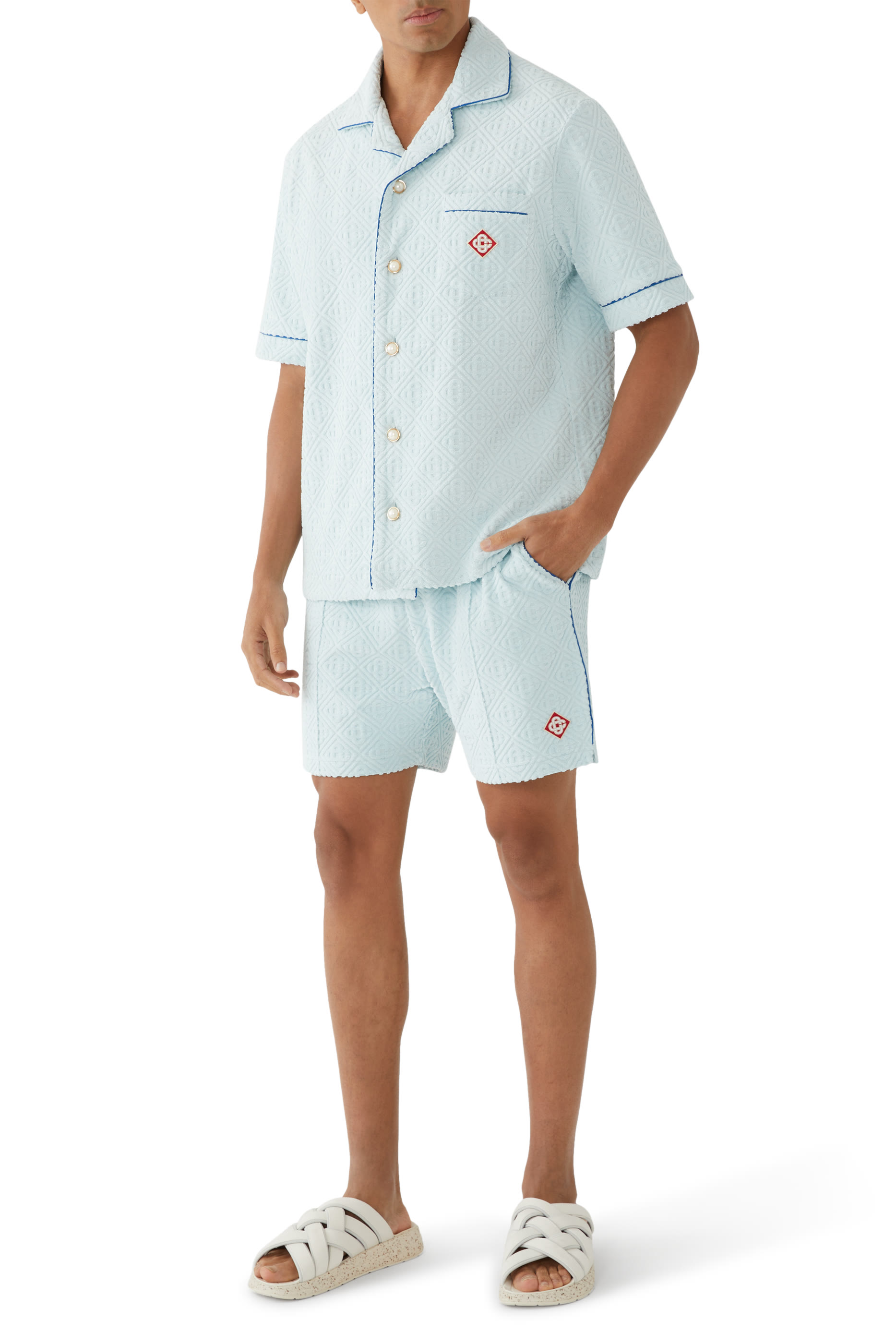 شورت تويلينغ بحروف شعار الماركة