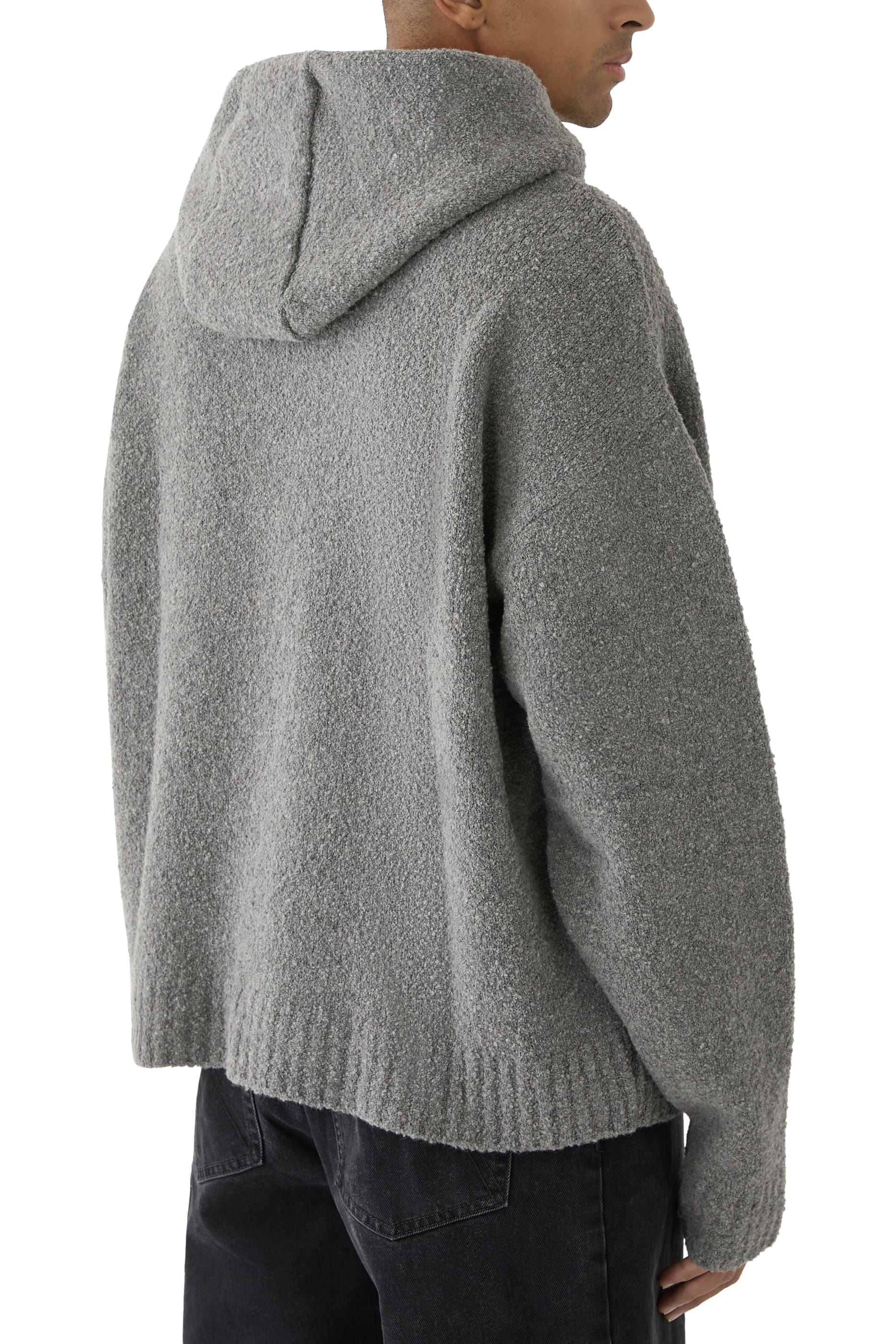 هودي قماش بوكليه ثقيل الوزن