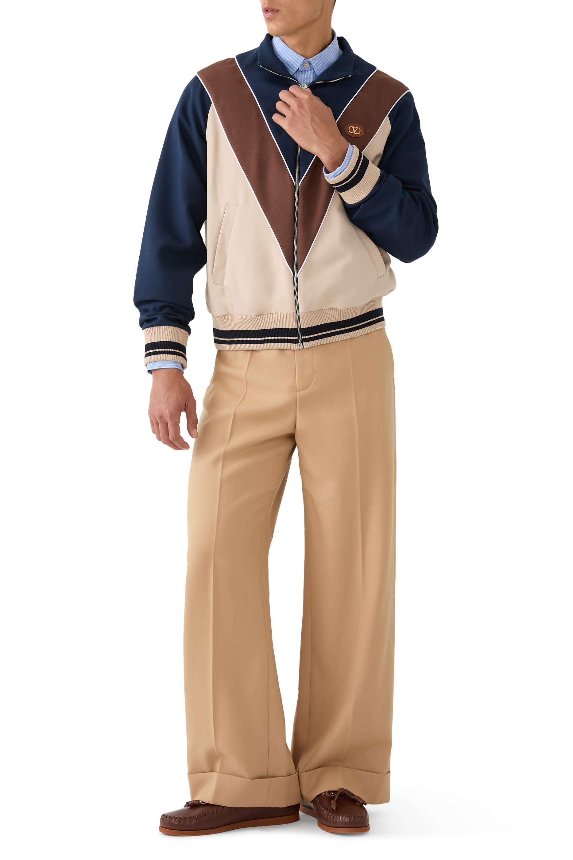 بنطال بقصة ساق مستقيمة صوف