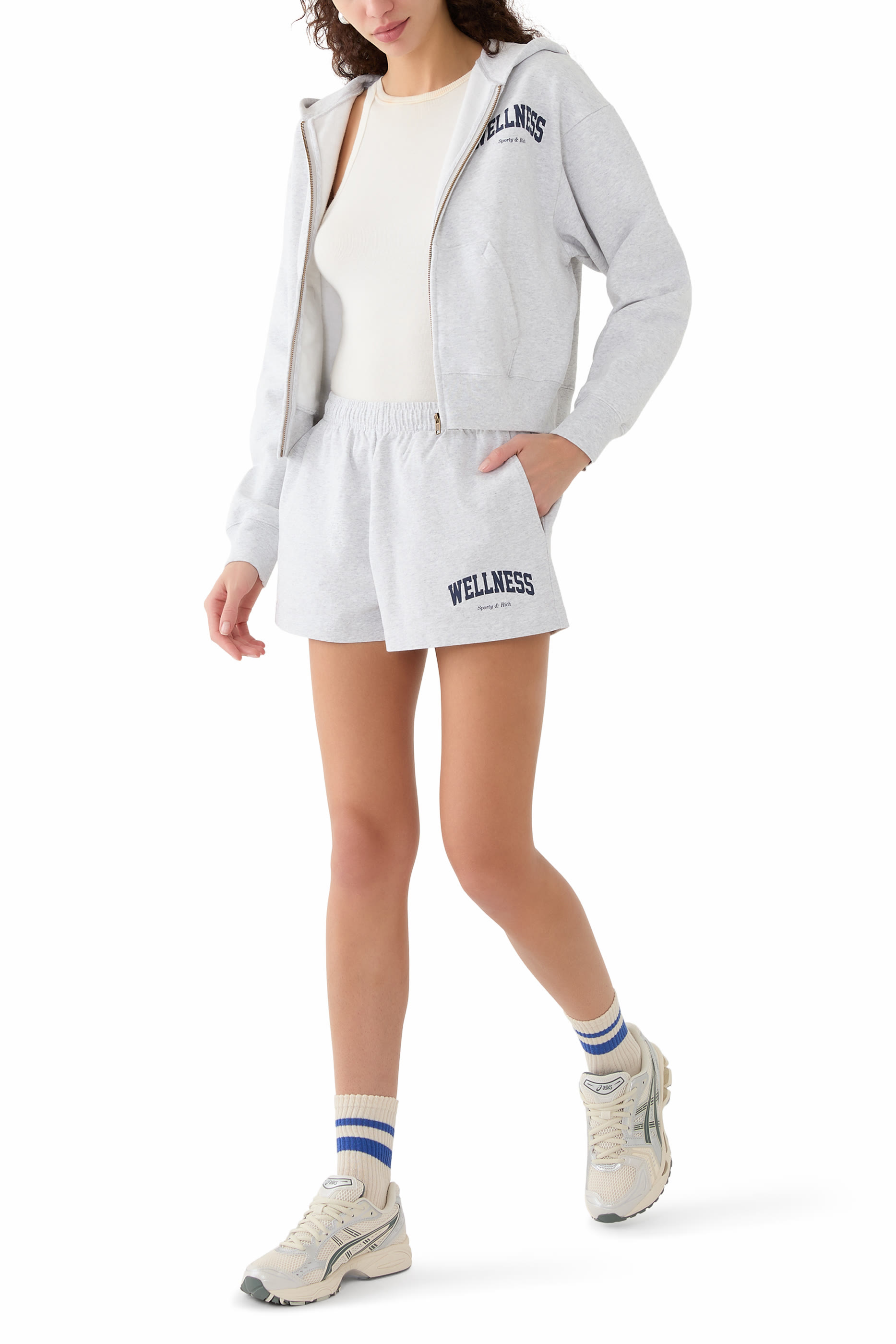 هودي ولنس ايفي قصير بسحاب