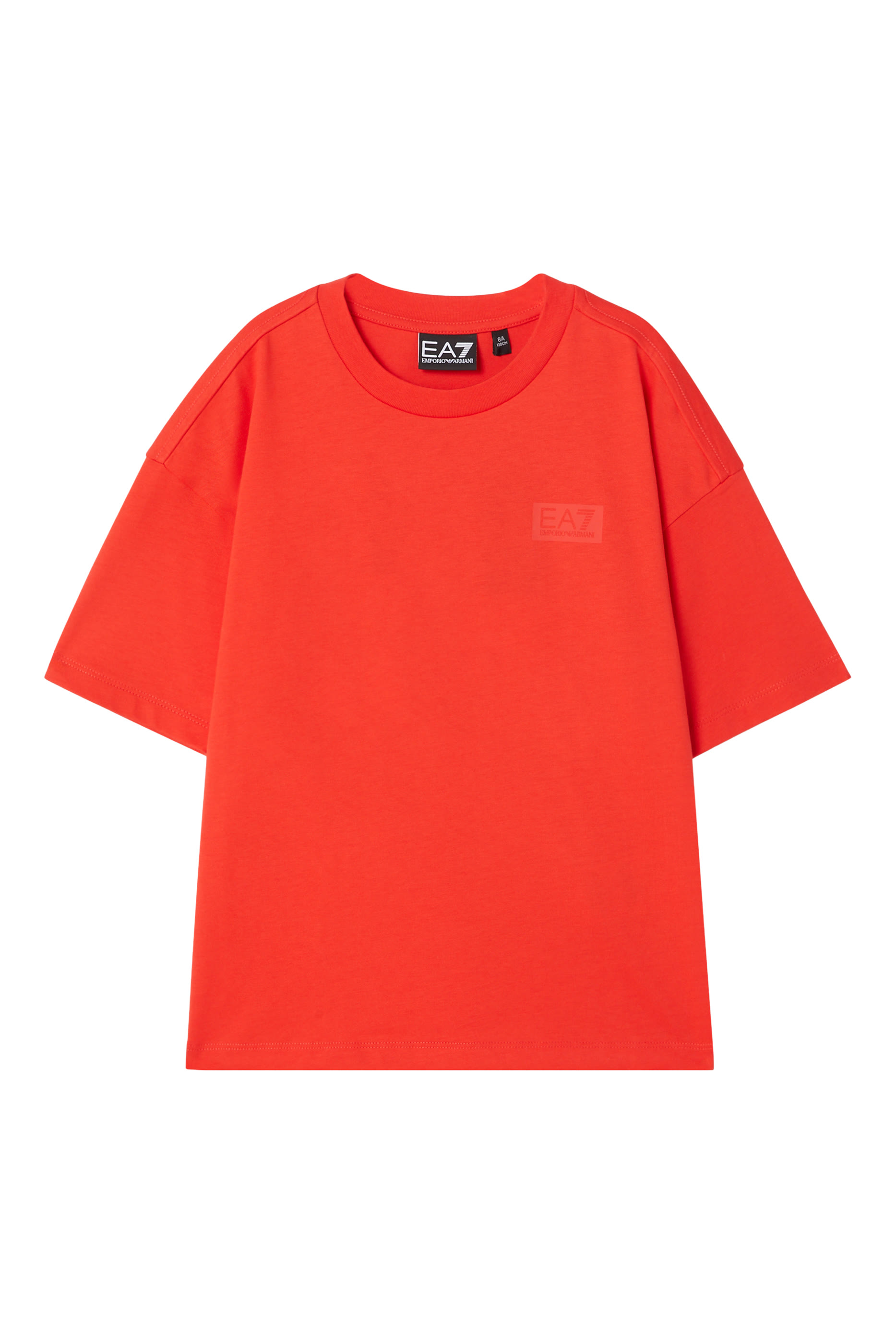 تيشيرت بشعار الماركة قطن للأطفال