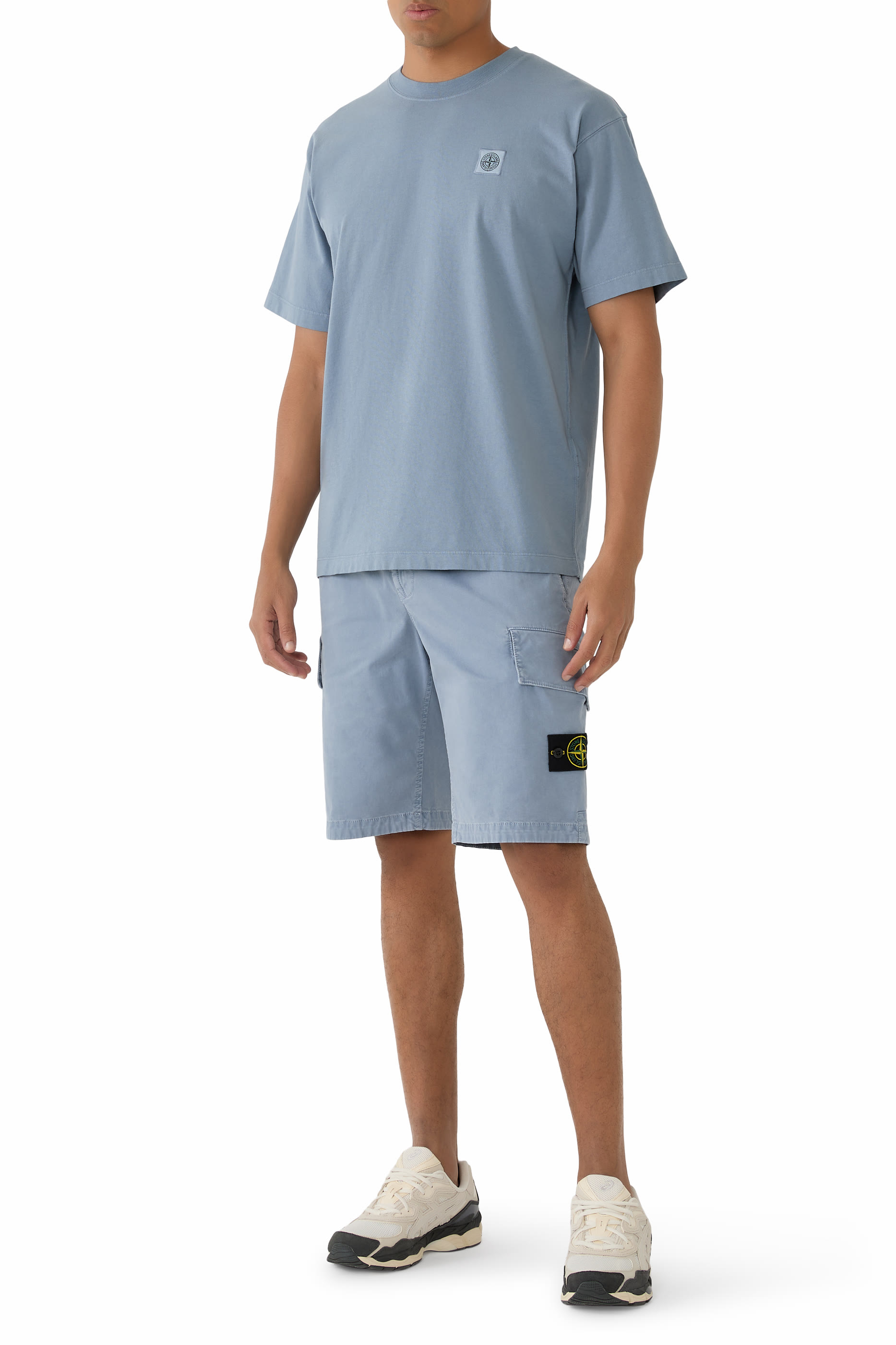 شورت كارجو قماش باهت