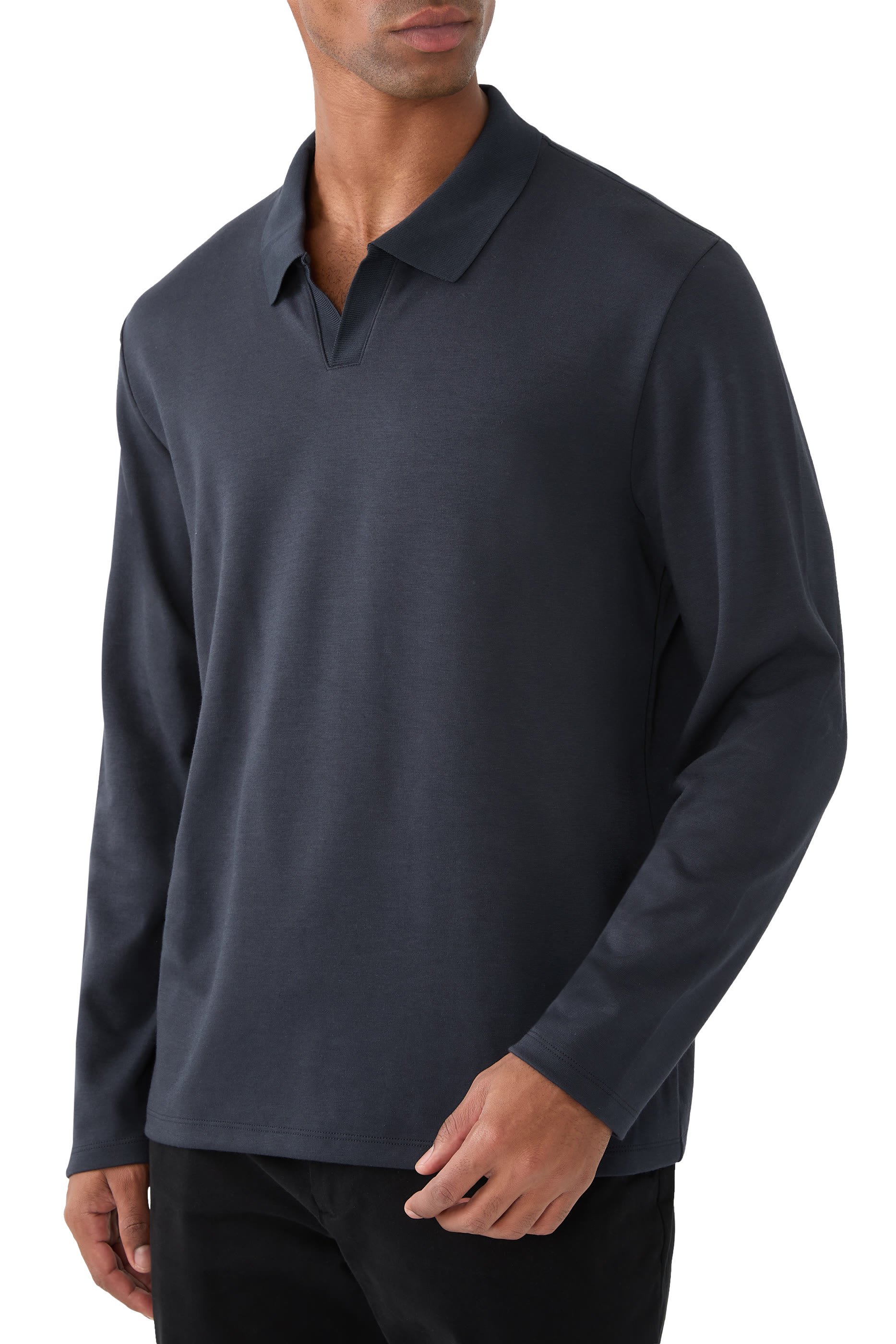 قميص ميلانو بياقة جوني مزيج قطن بيما