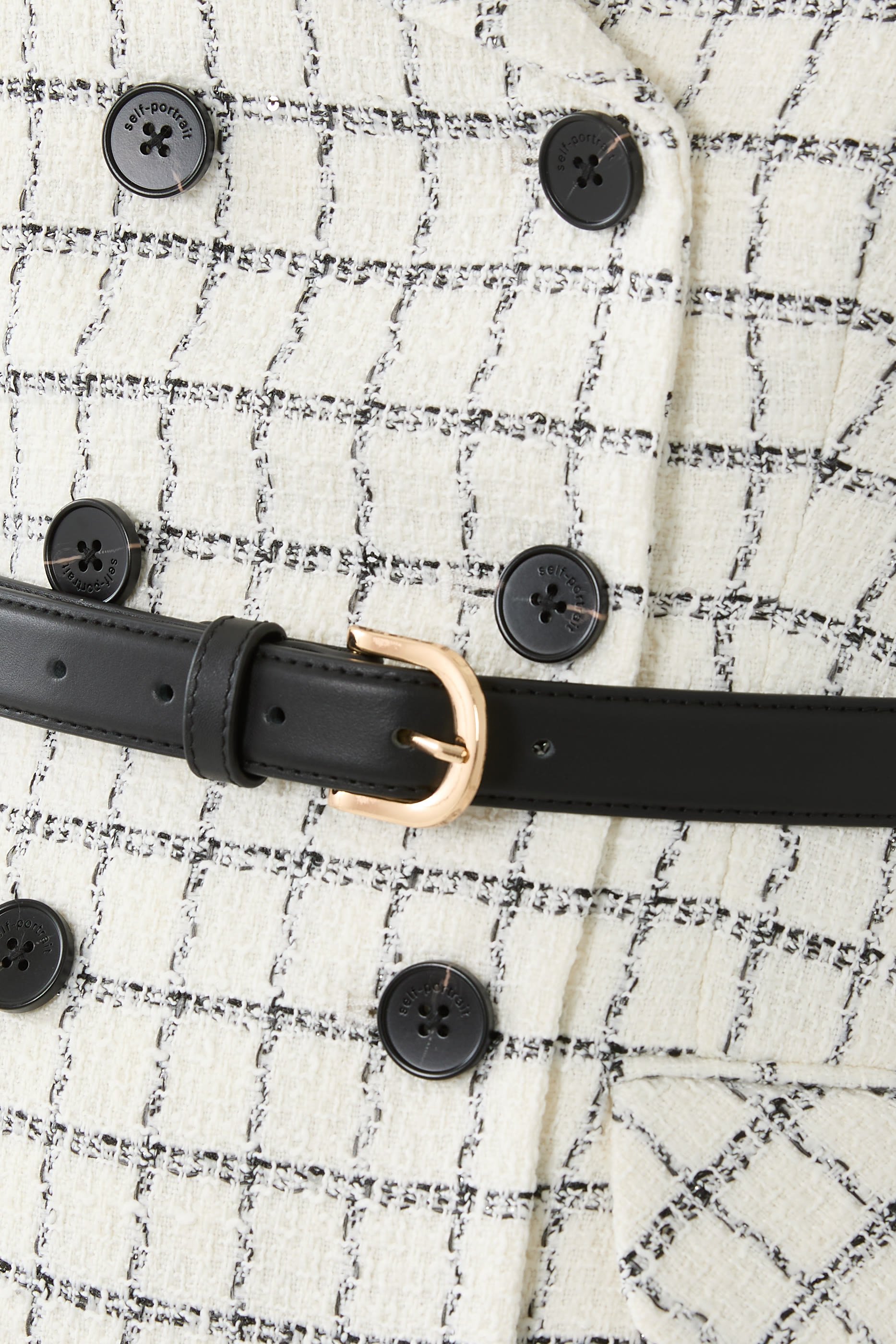 فستان بنقشة مربعات بوكليه طويل ساتان