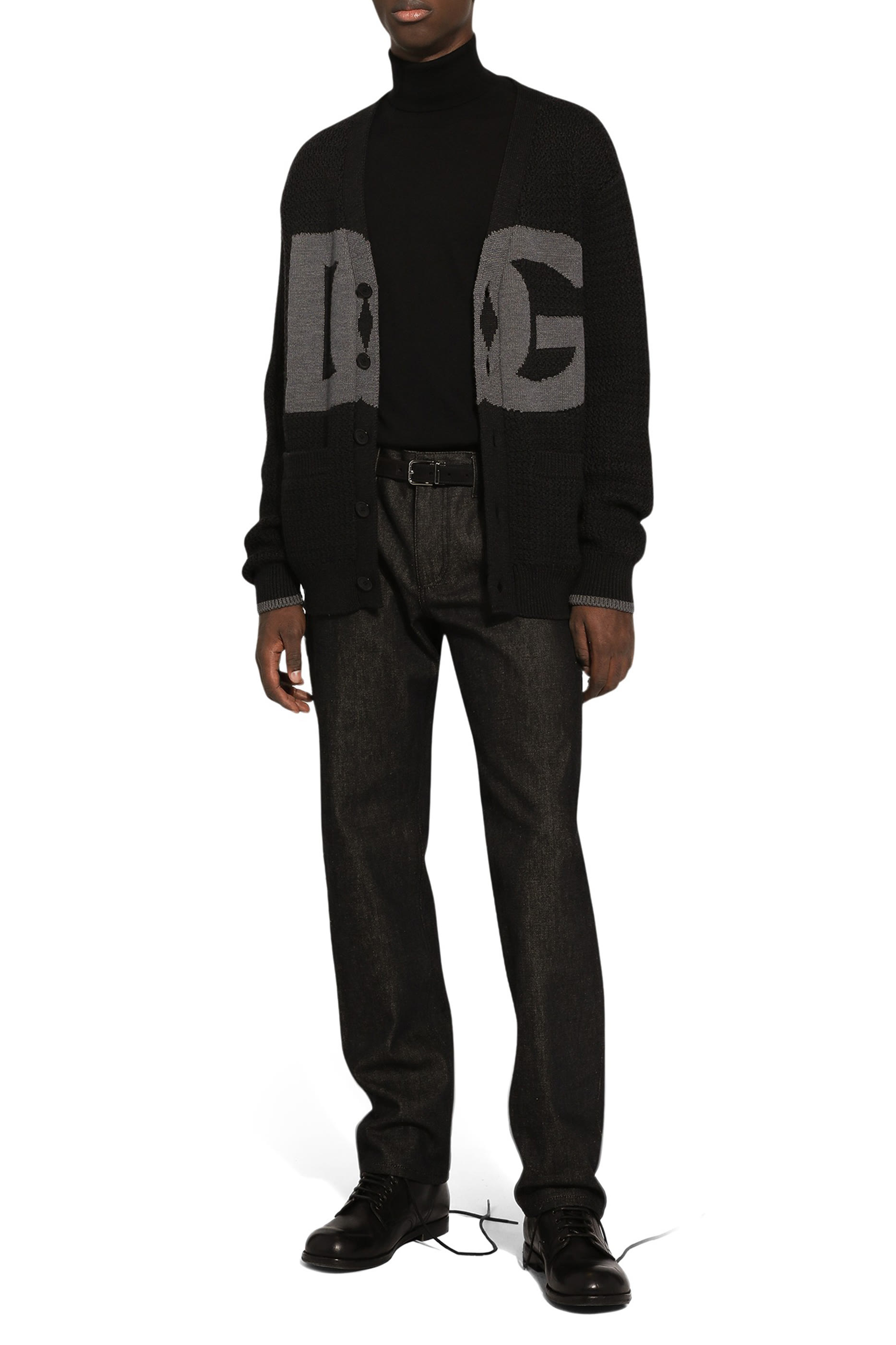 كارديجان منسوج يدويا صوف