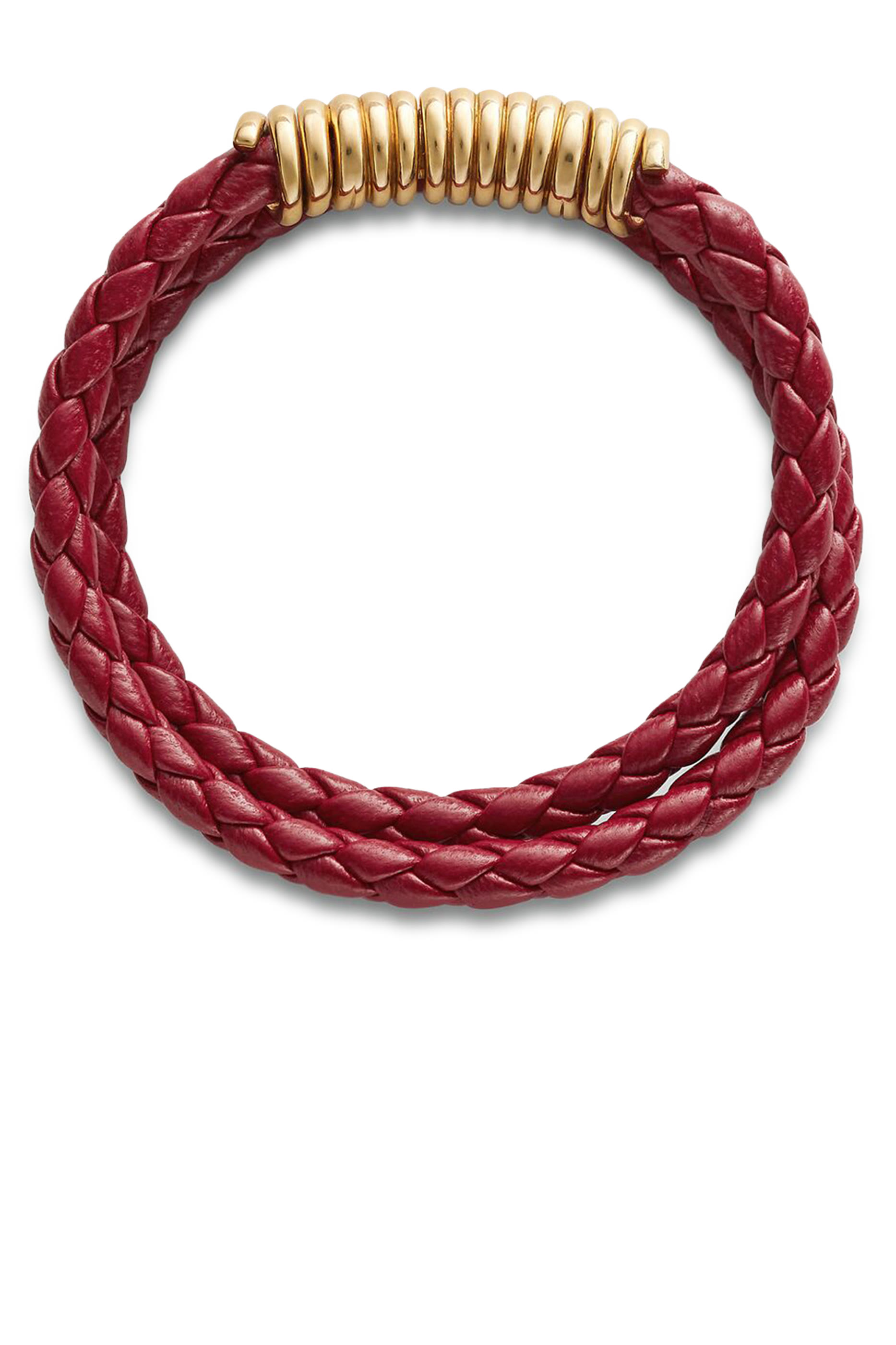 سوار بحلية ملفوفة جلد نابا وفضة إسترلينية