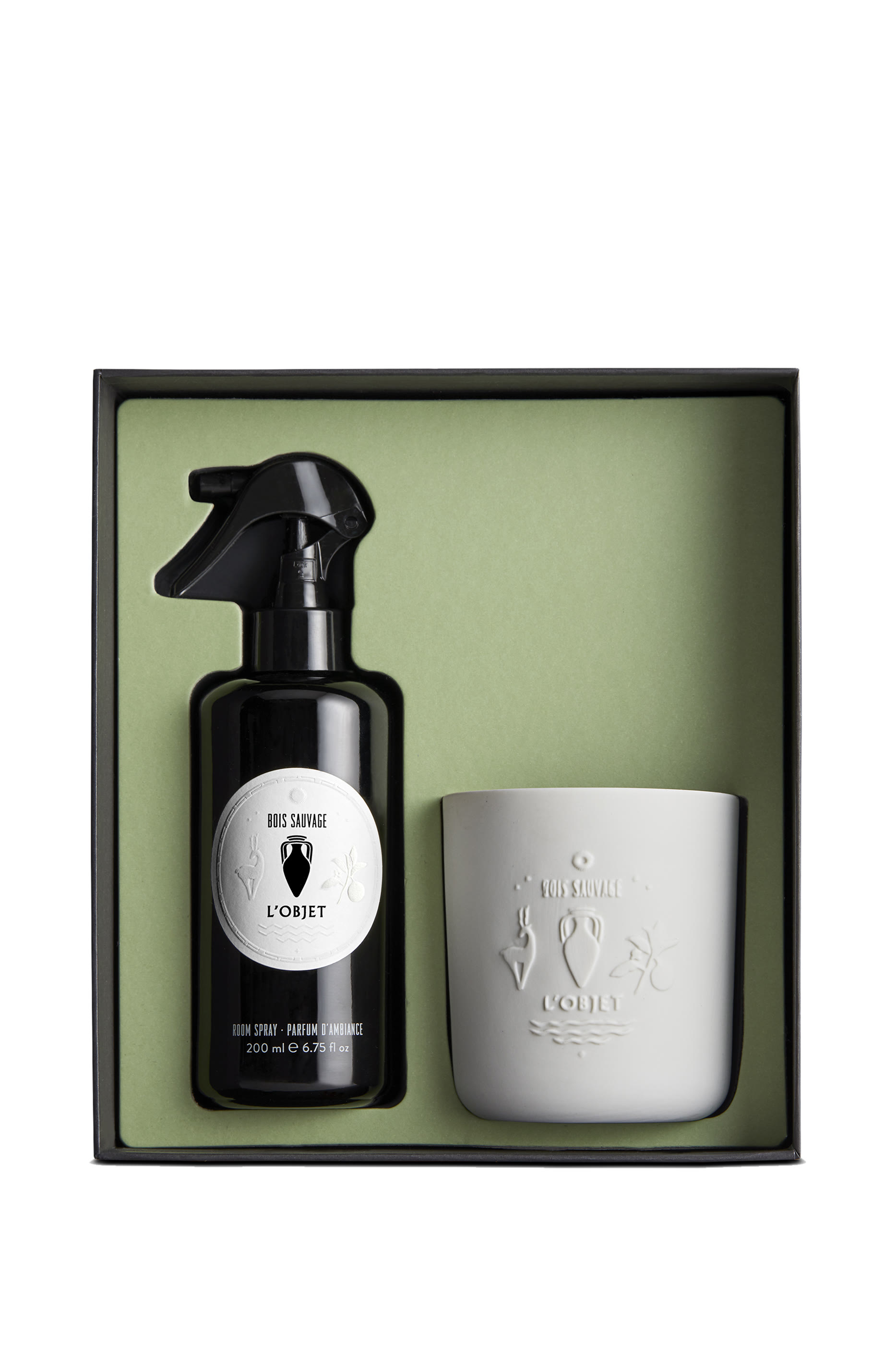 مجموعة هدية بخاخ غرف وشمعة معطرة بوا سوفاج