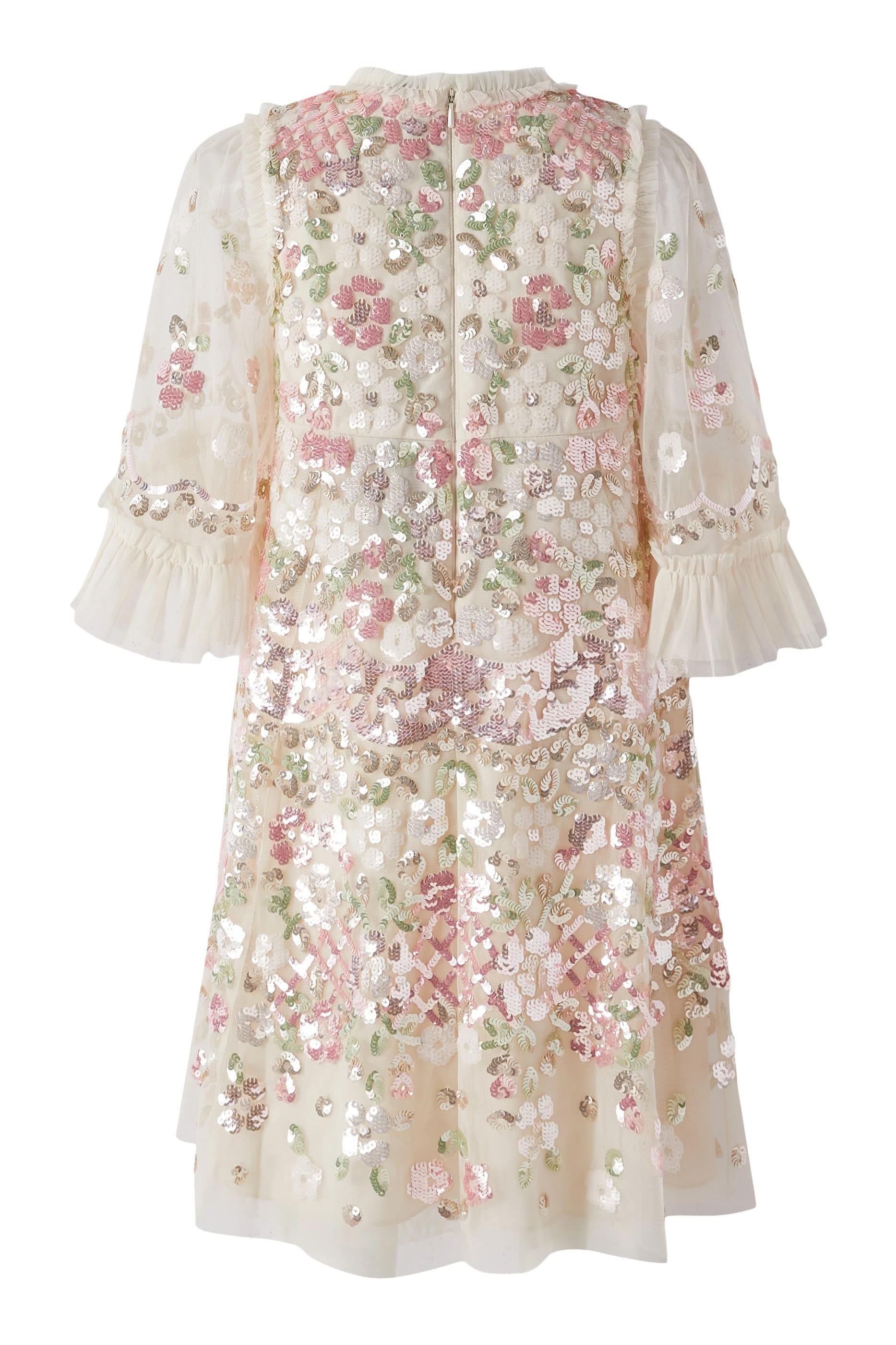 فستان جاردن ديلايت مطرز بقصة واسعة للأطفال