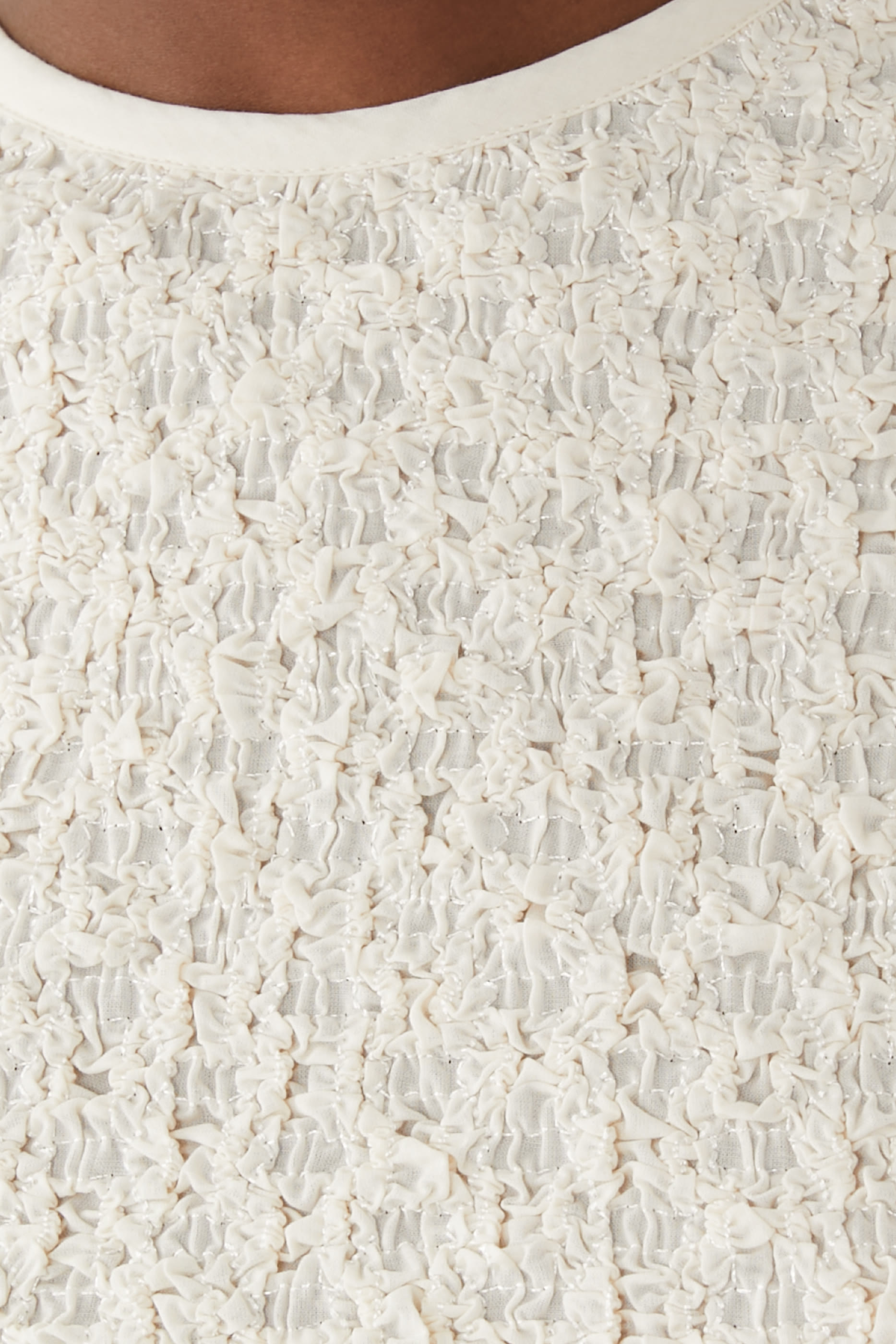 بلوزة كشكش قطن