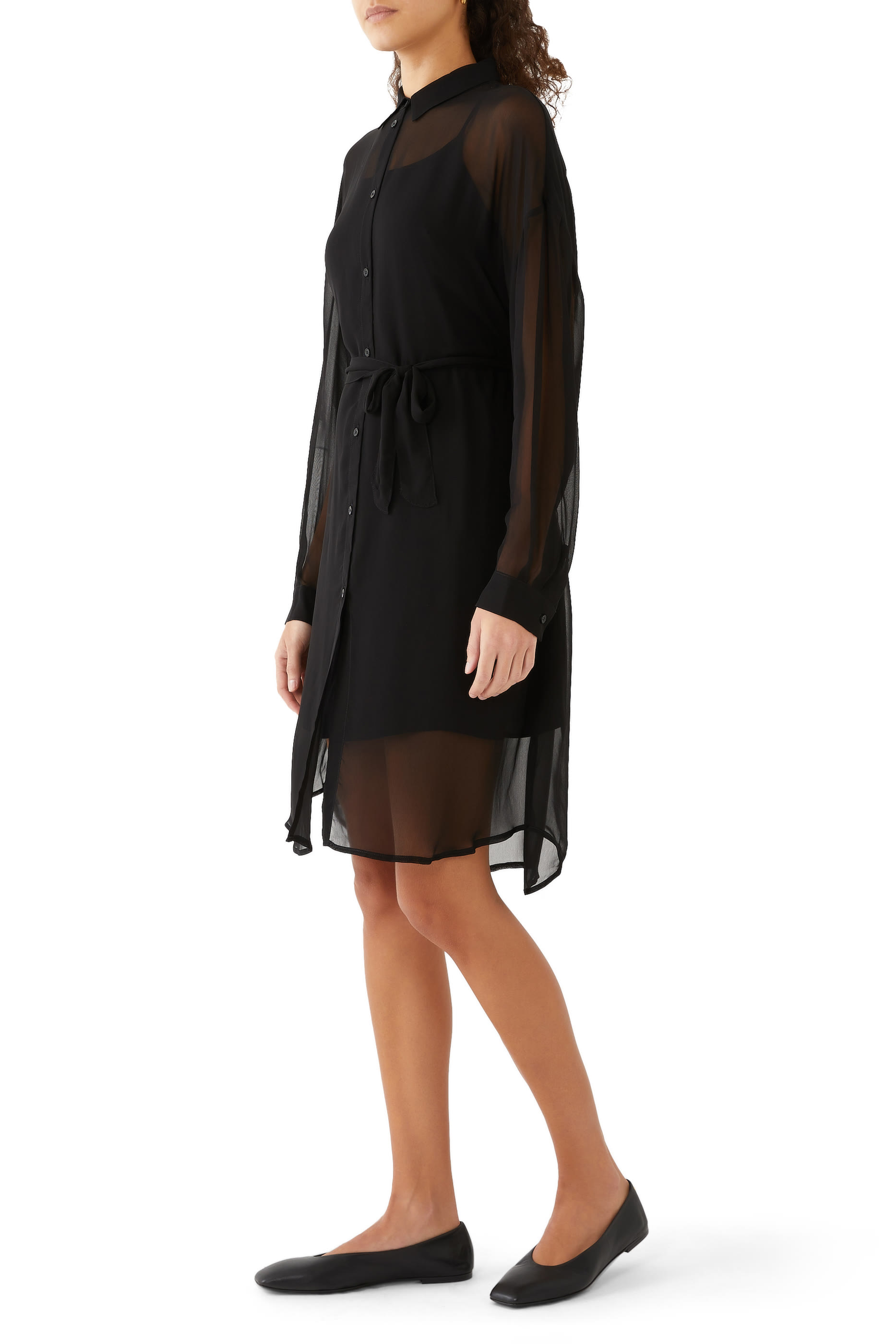 حذاء بالرينا بمقدمة مربعة جلد نابا