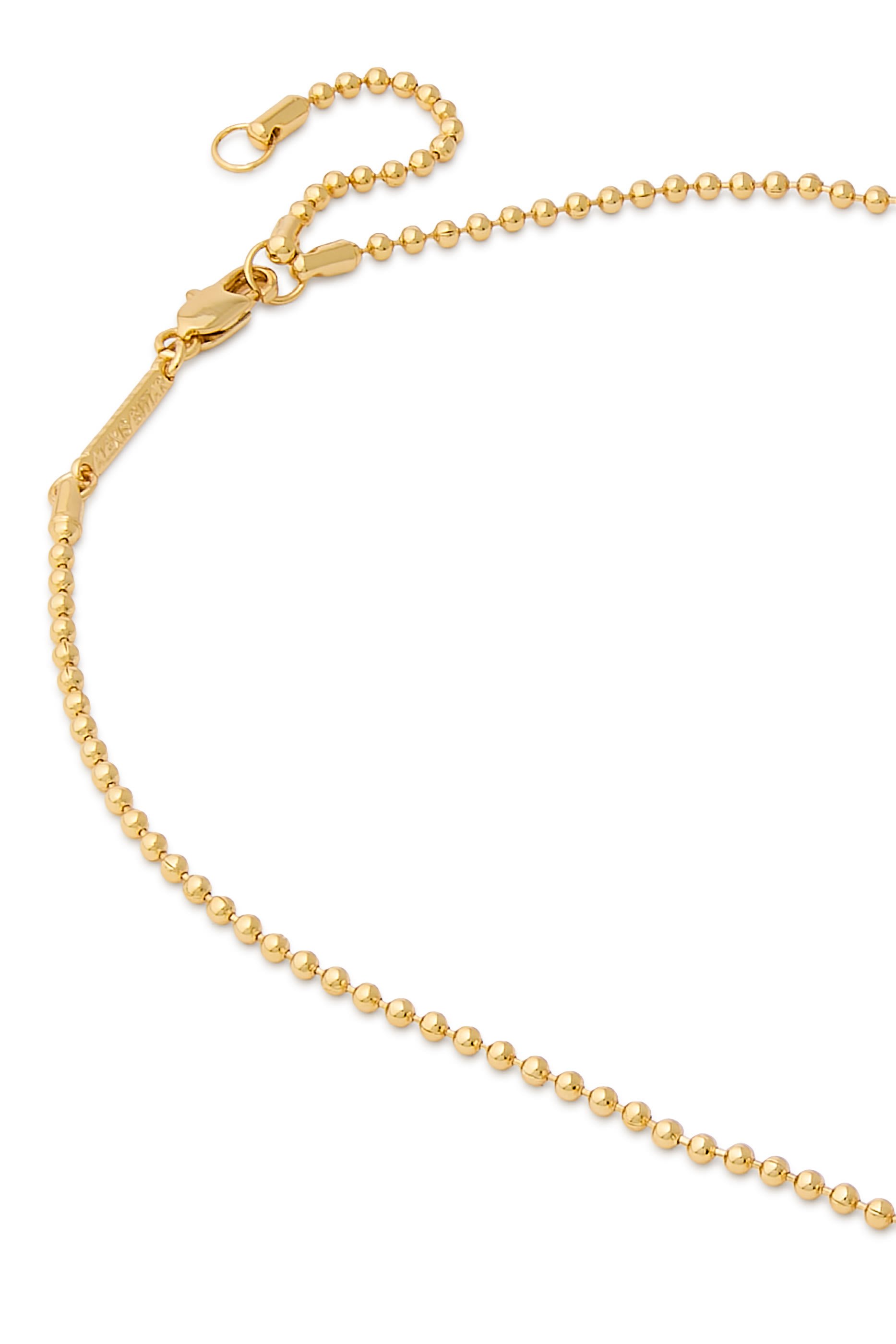 قلادة ليكويد بدلاية بتصميم قطرة، ذهب أصفر عيار 14 ولوسيت