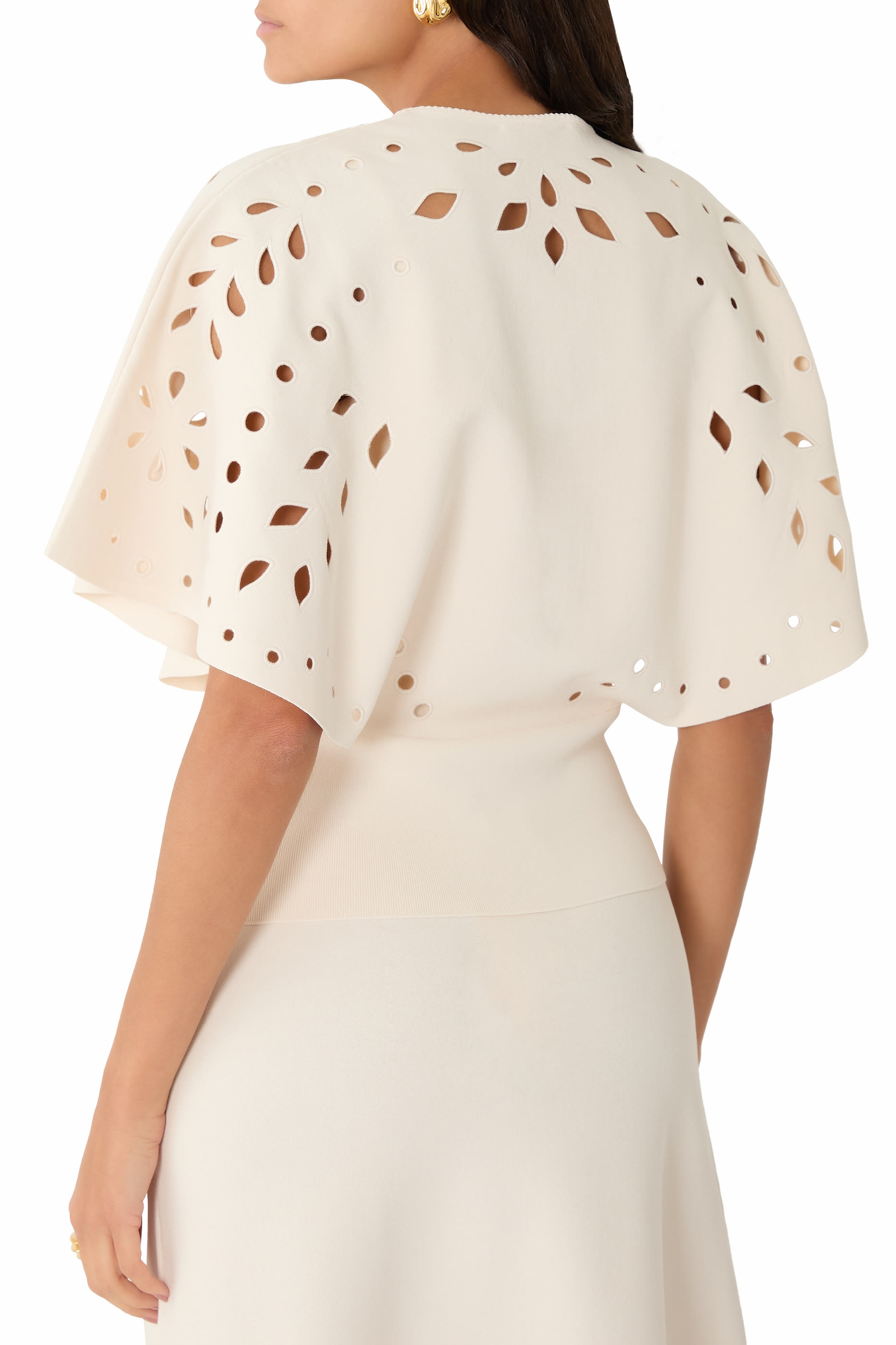 بلوزة جوزي منسوجة بأكمام كاب