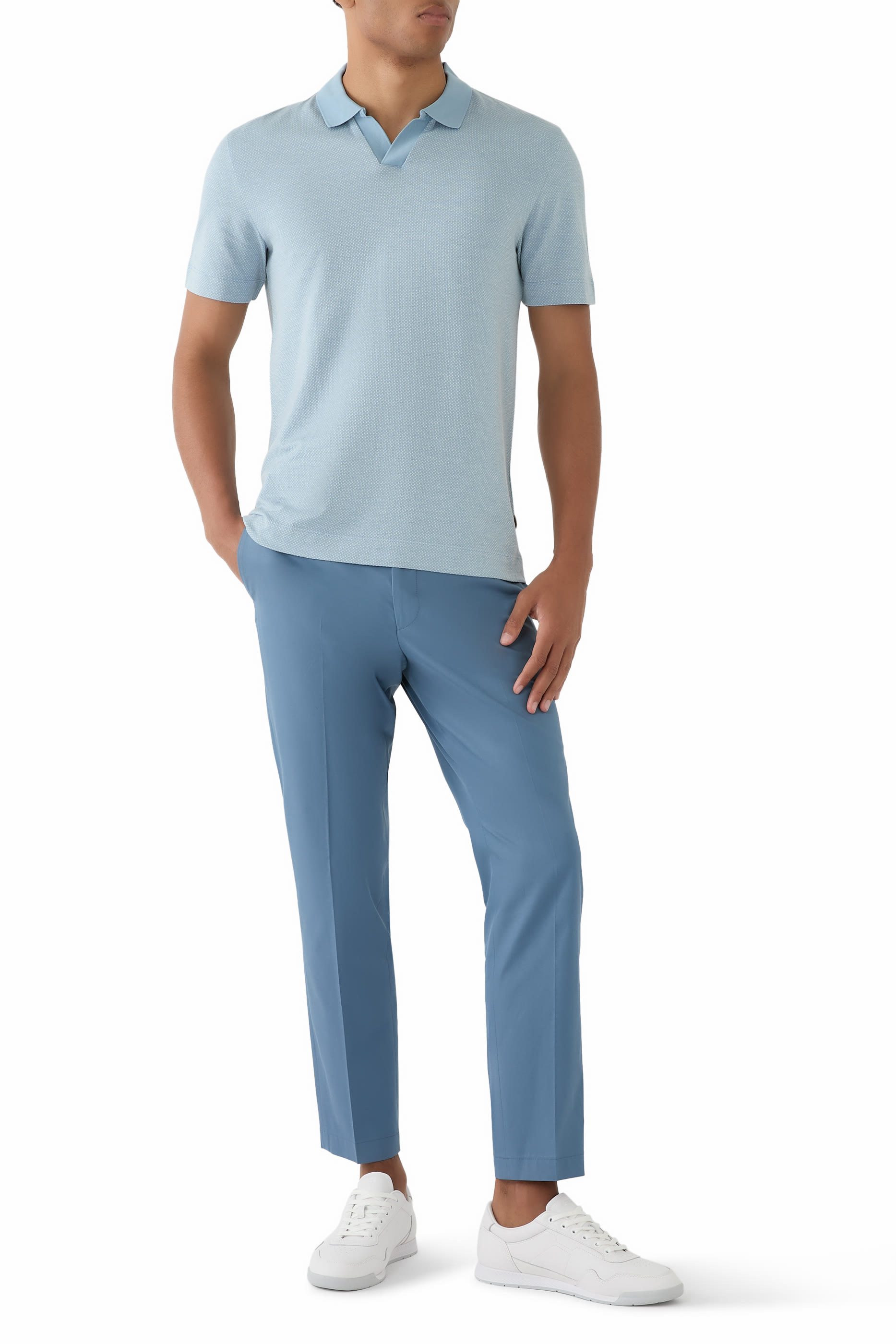 قميص بولو بأكمام قصيرة