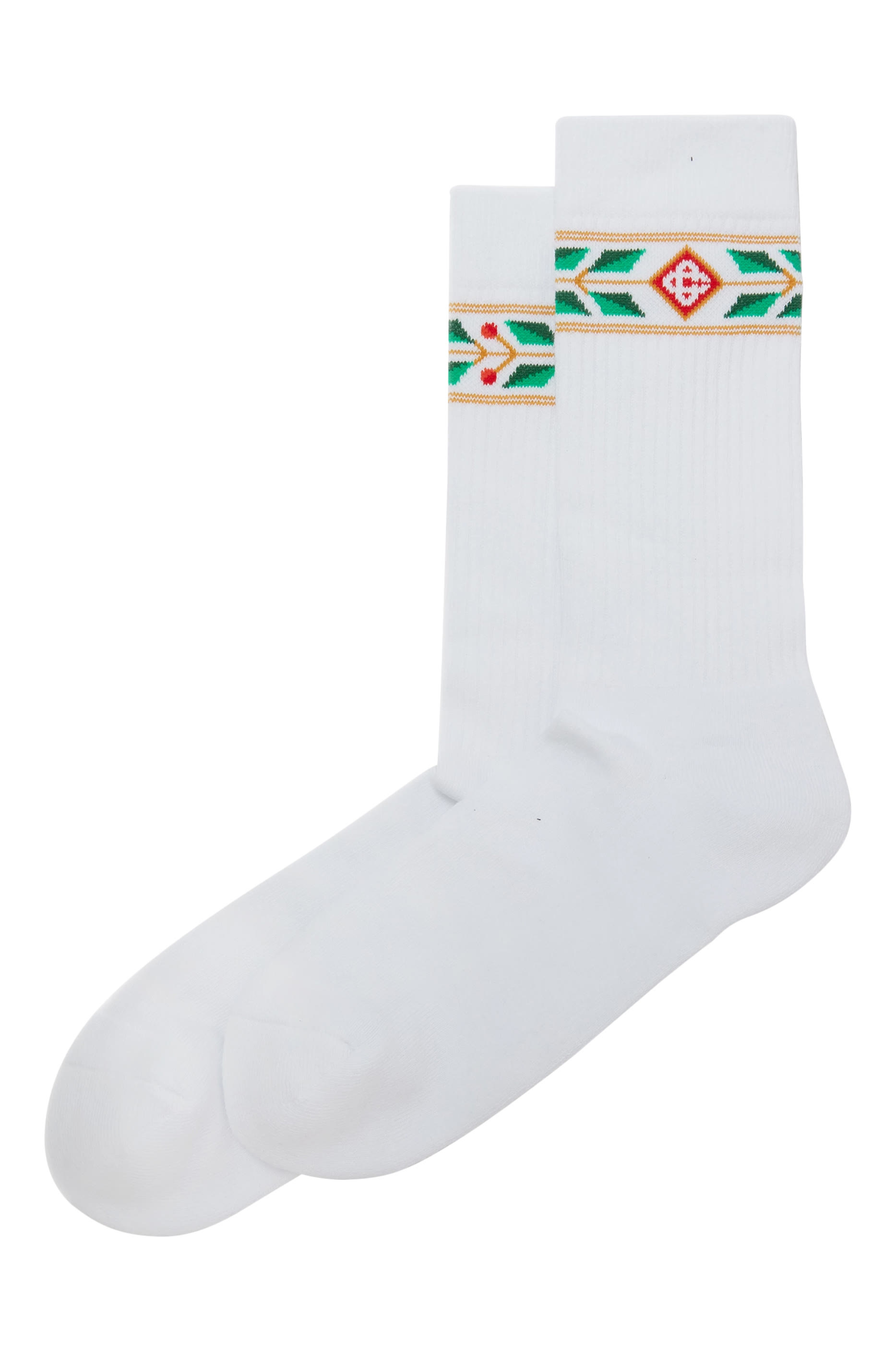 جوارب رياضية بنقشة أوراق الغار مضلعة