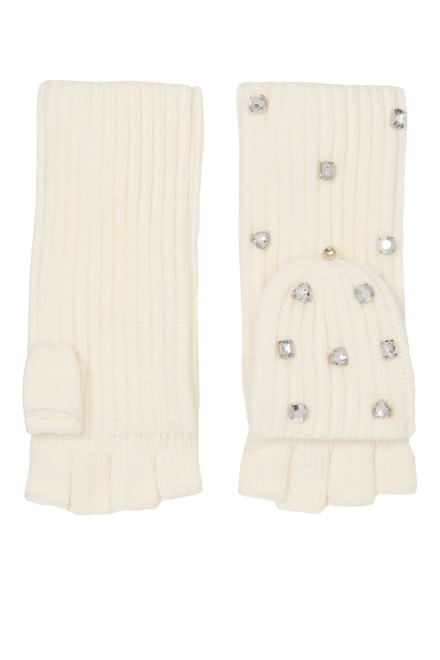 قفازات ميرينو مرصعة