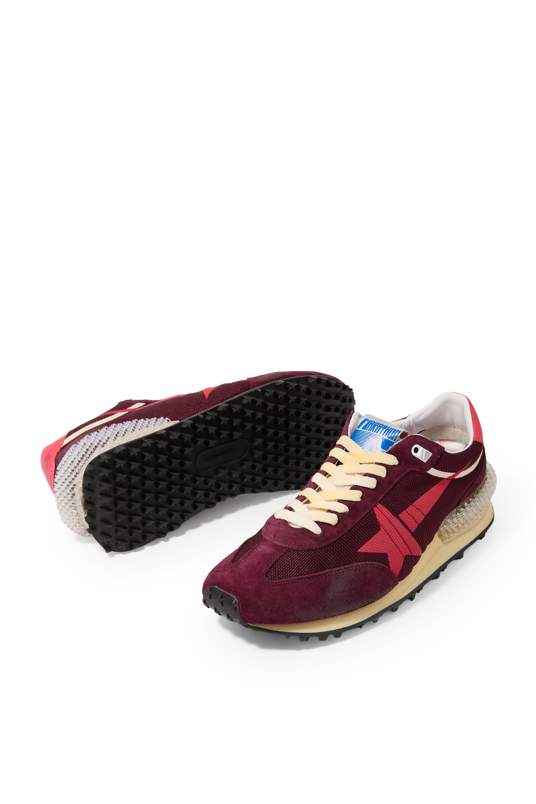 سنيكرز مانز ماراثون بطبعة نجمة قماش شبكي وشمواه