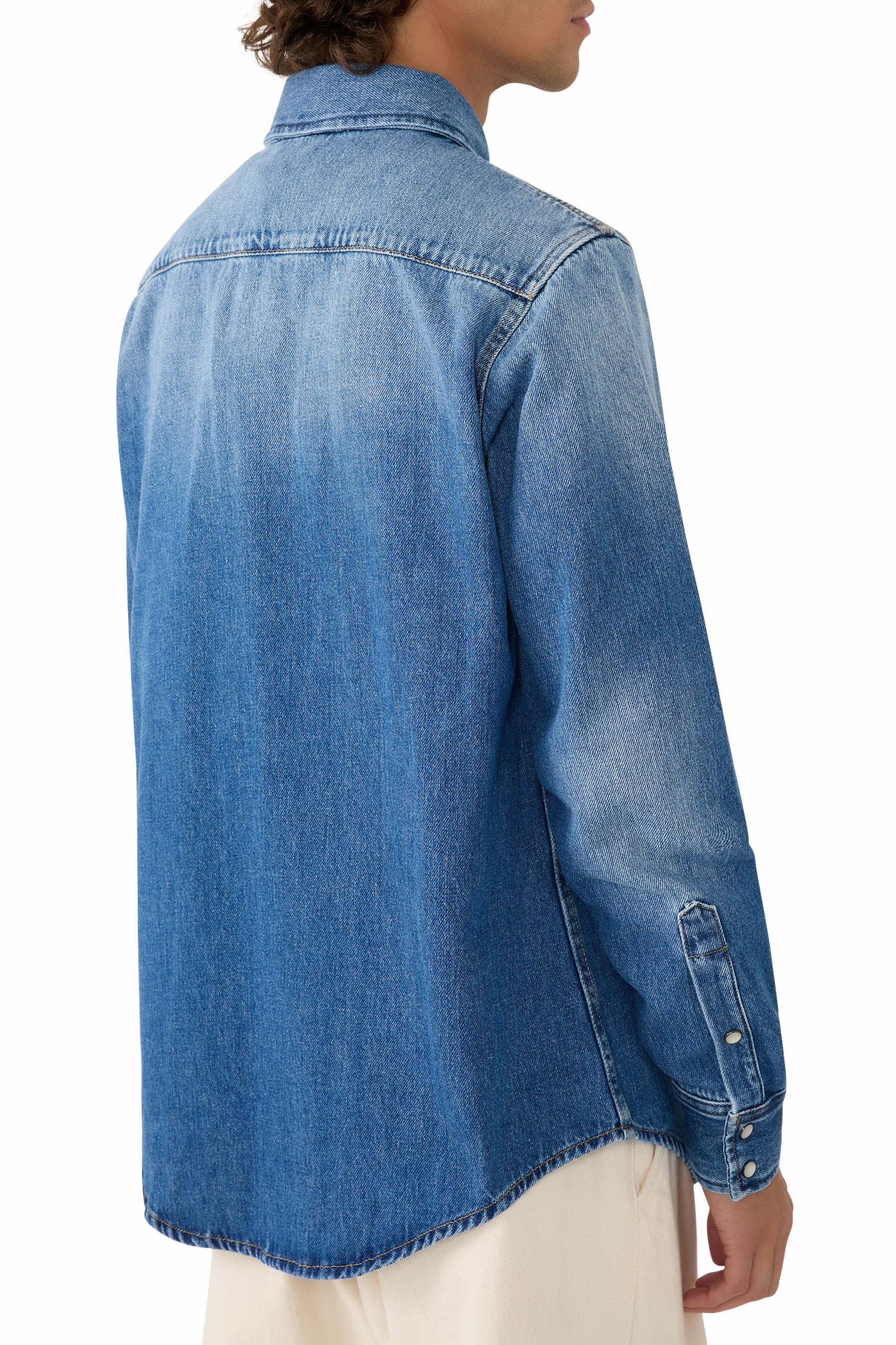 قميص غلانشريت بتصميم جاكيت دنيم