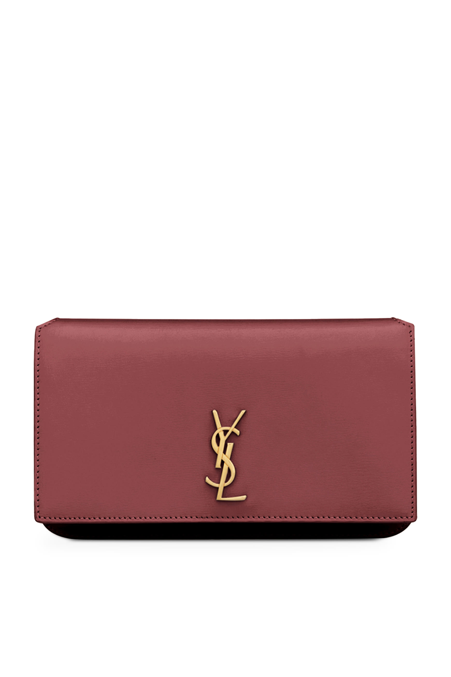 حافظة هاتف بشعار الماركة مع حمالة جلد ناعم