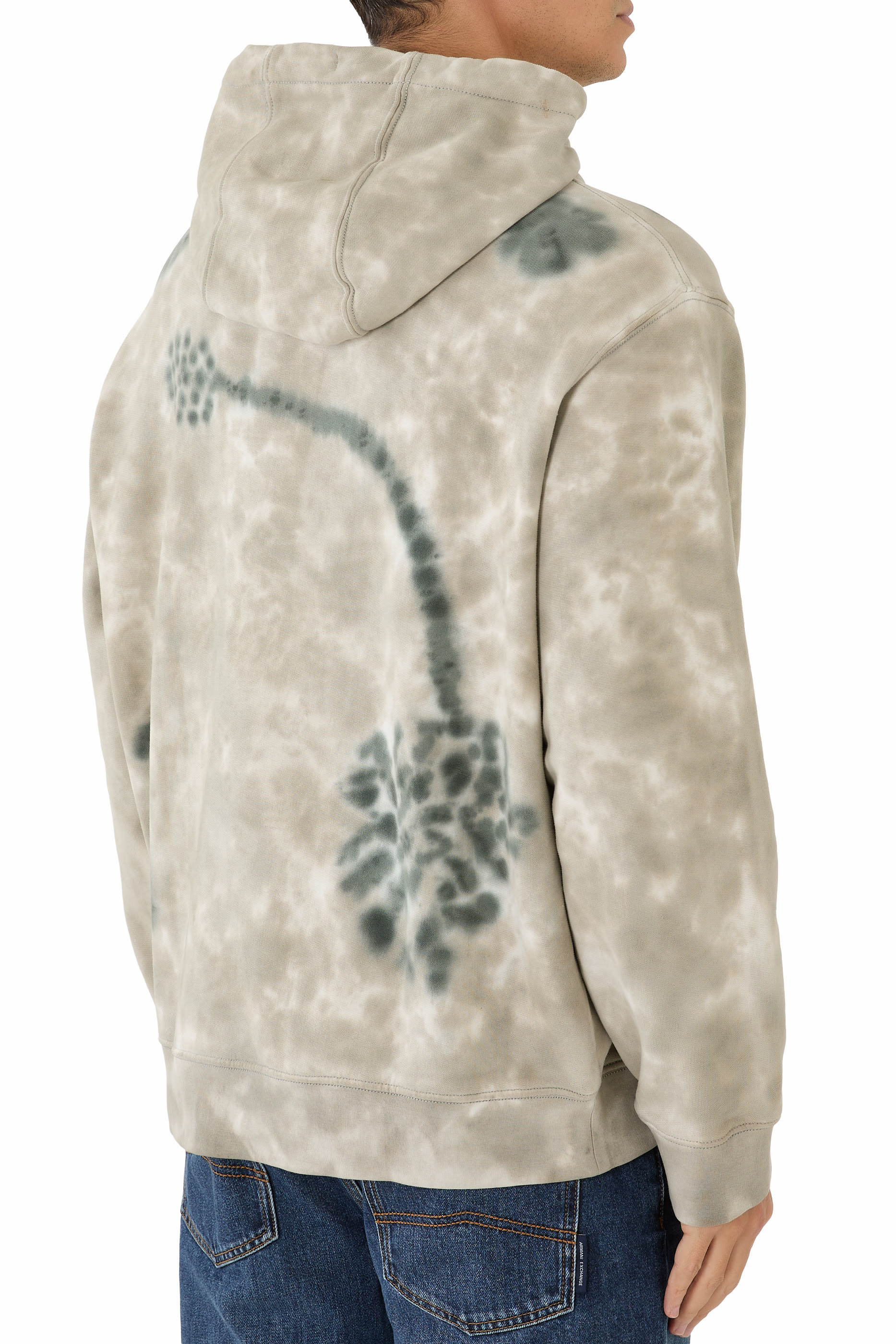 سويت شيرت بغطاء رأس بشعار الماركة