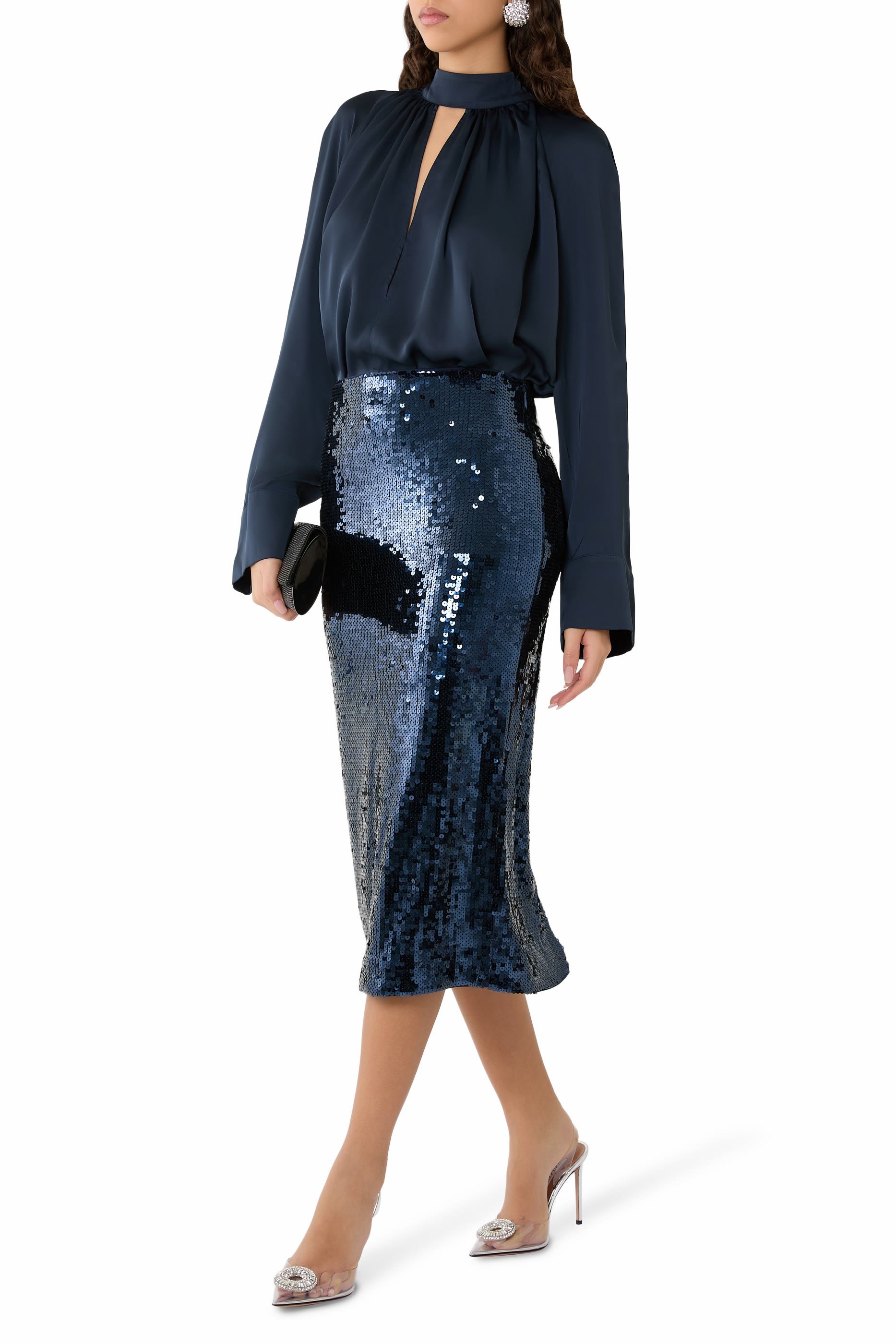 Sequin Pencil Skirt