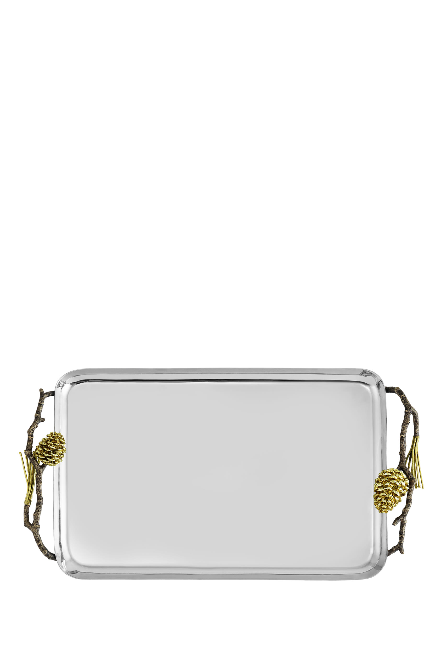 صينية صغيرة مزينة بالصنوبر