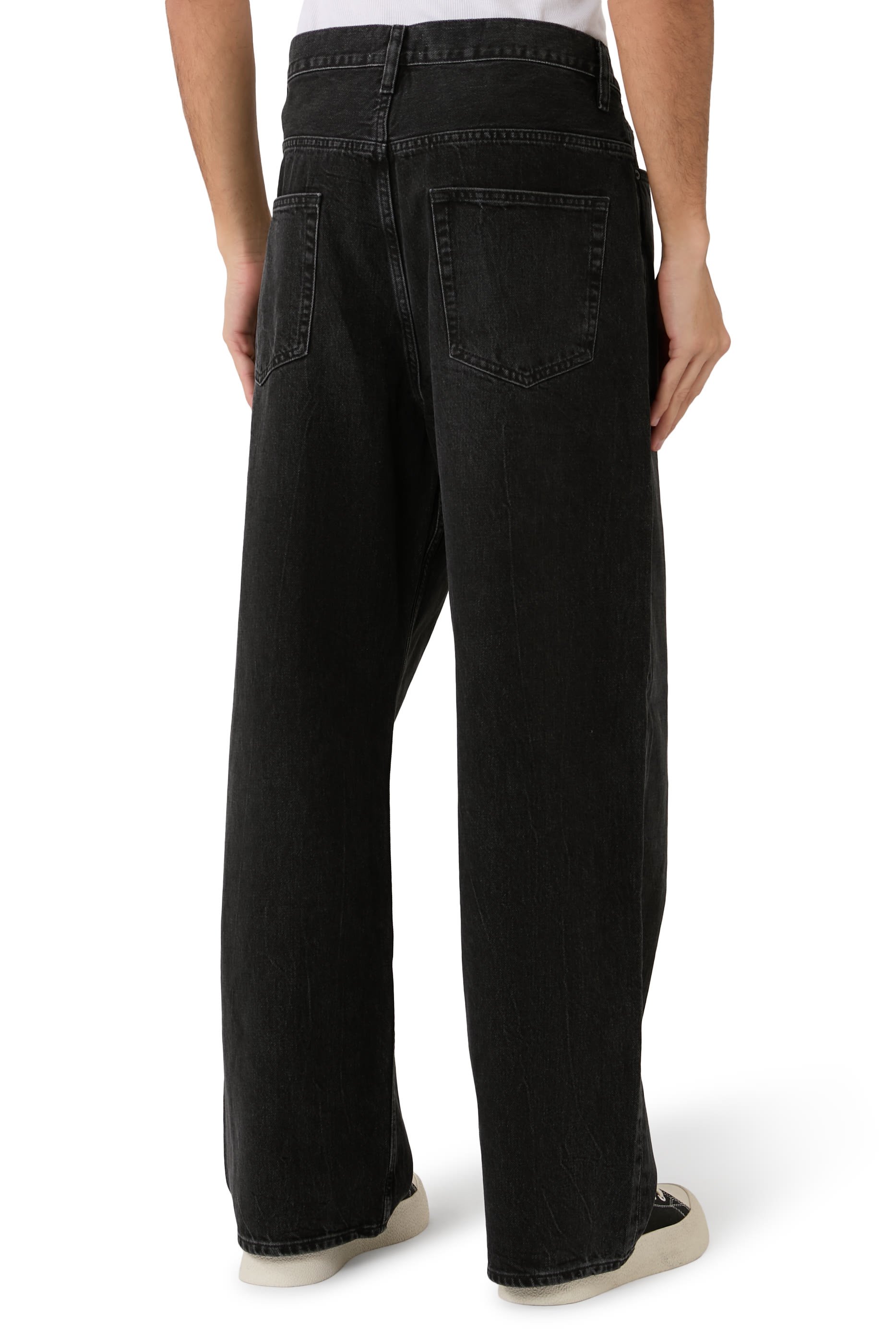 بنطال جينز فضفاض دنيم