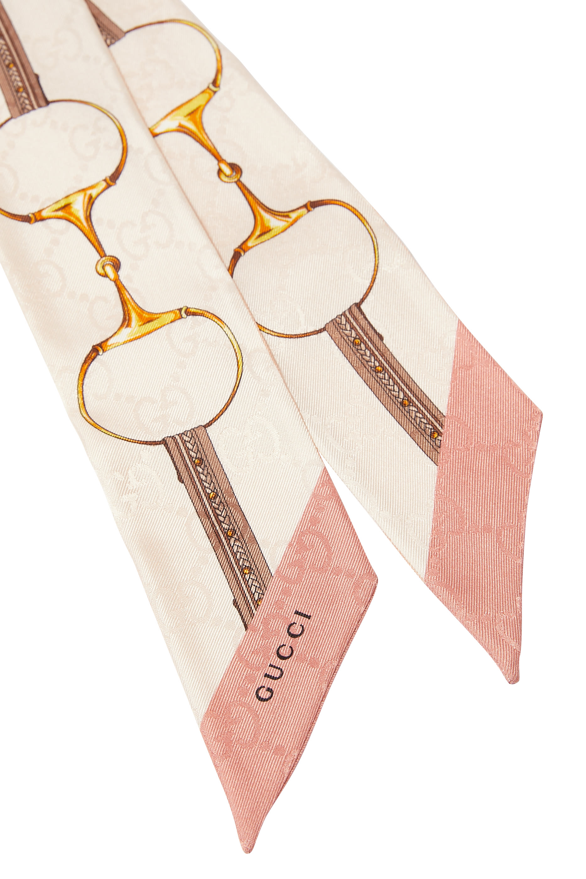 ربطة عنق حرير بطبعات لجام الحصان