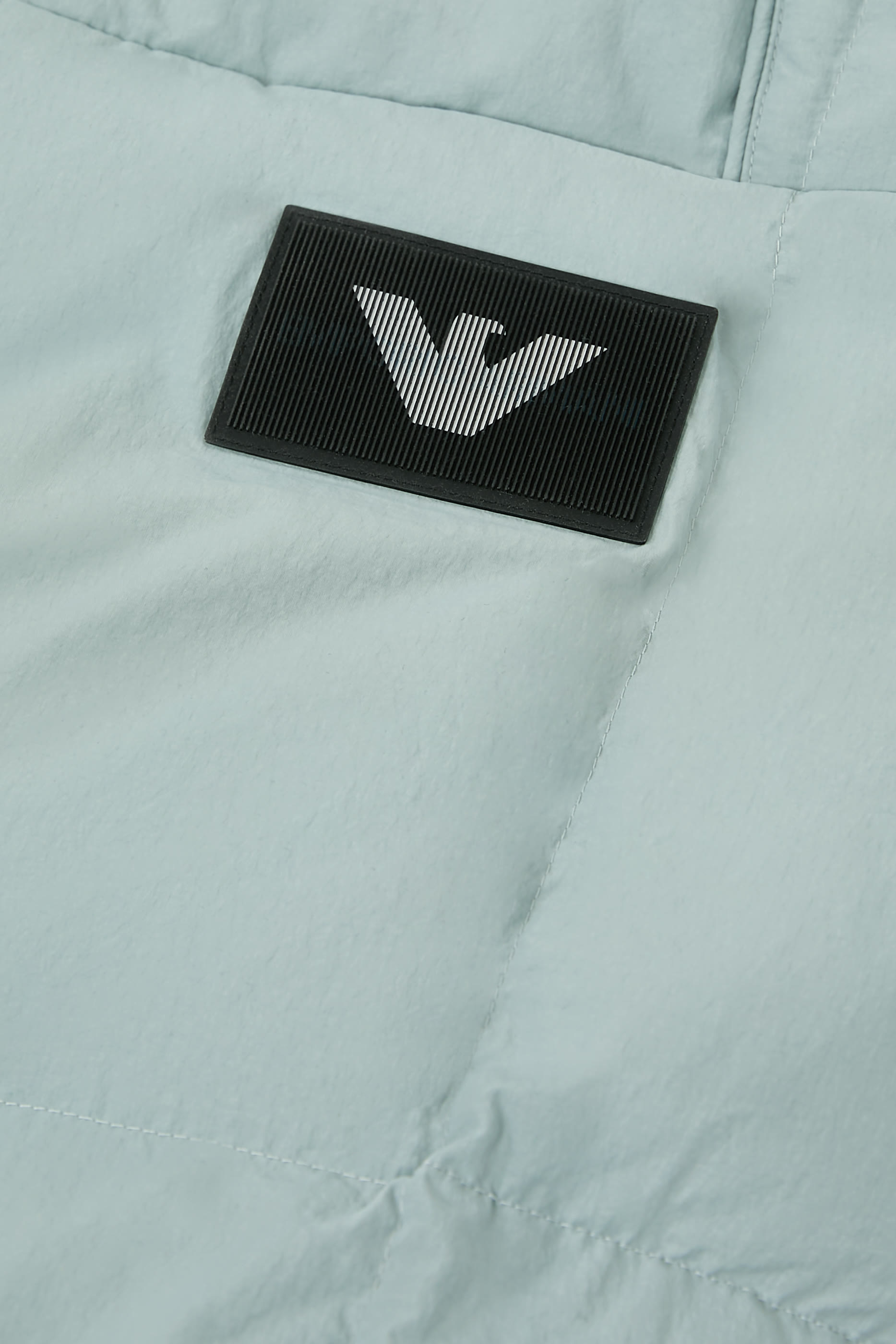 جاكيت بغطاء رأس ورقعة شعار الماركة للأطفال بحجم كبير للأطفال