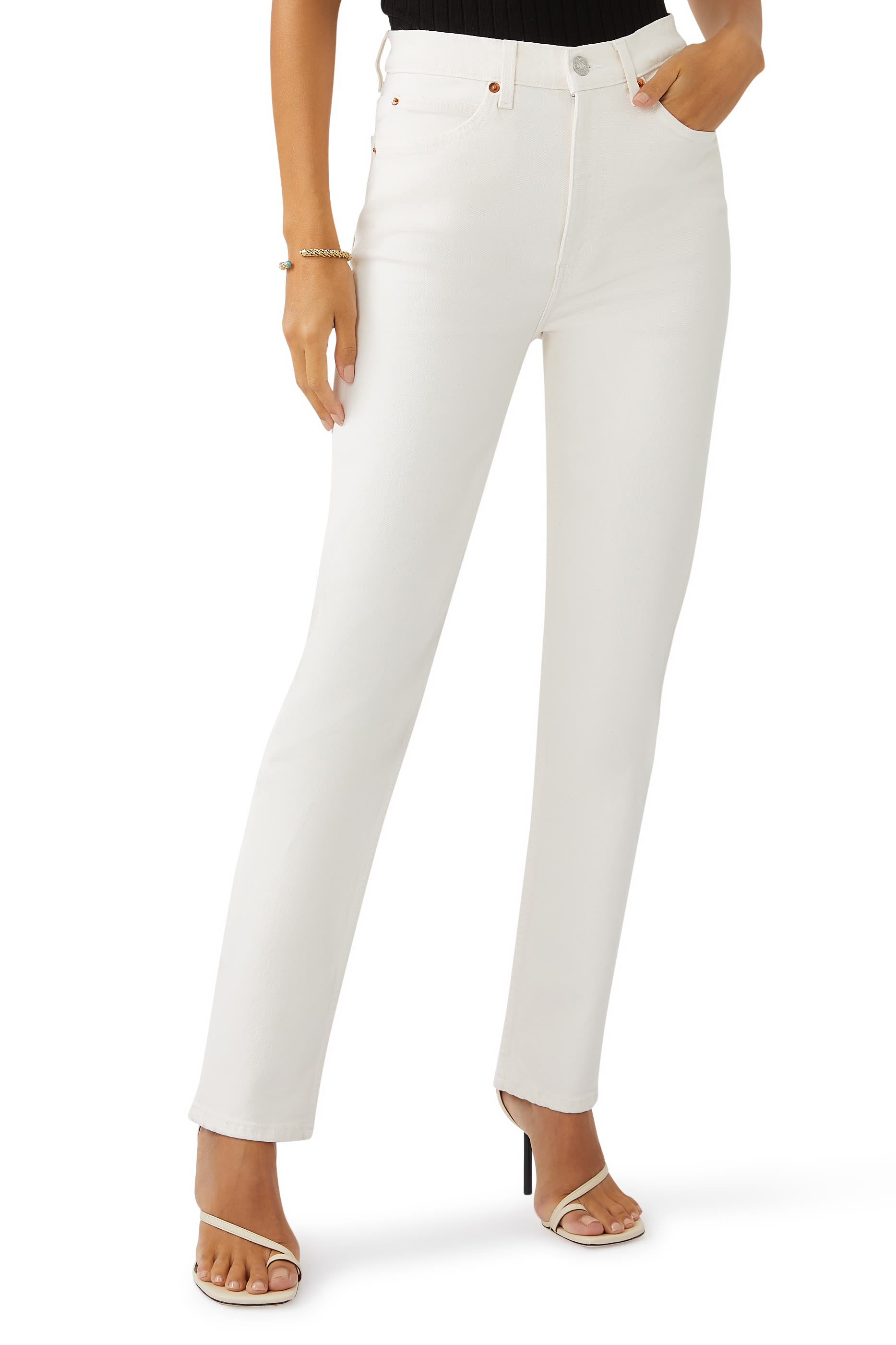 بنطال جينز 70 إس بقصة ساق مستقيمة 