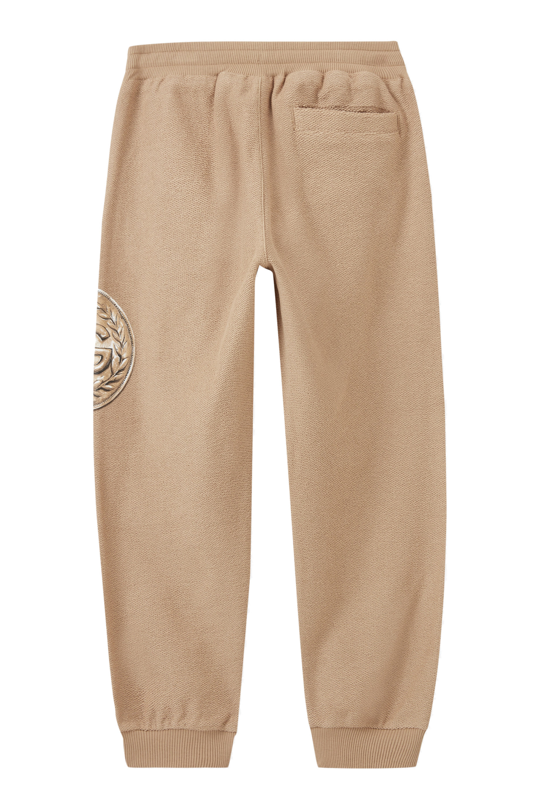 بنطال رياضي قطن بشعار الماركة بتصميم عملة للأطفال