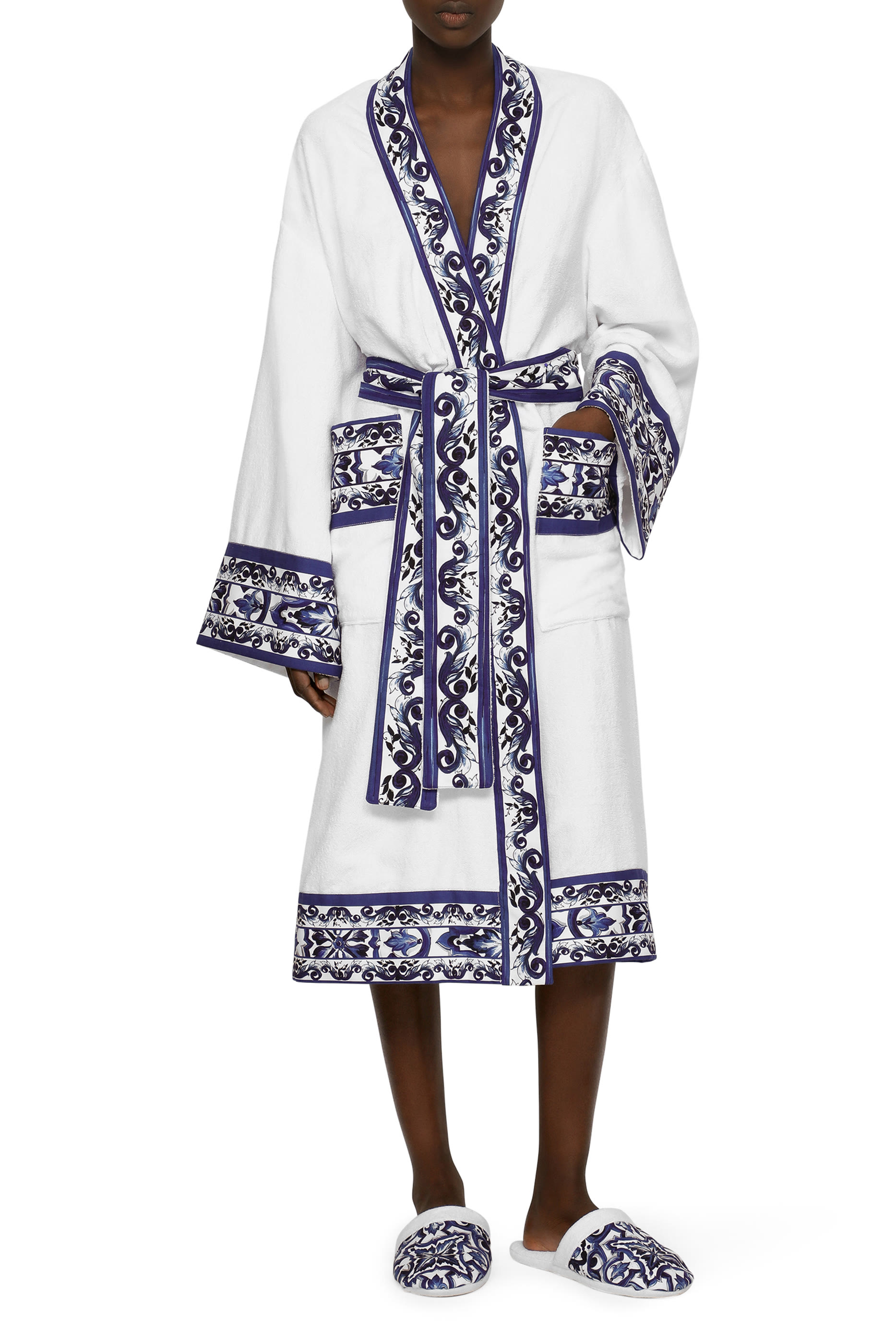 حذاء مفتوح من الخلف بلو ميديتيرانيو قطن تيري