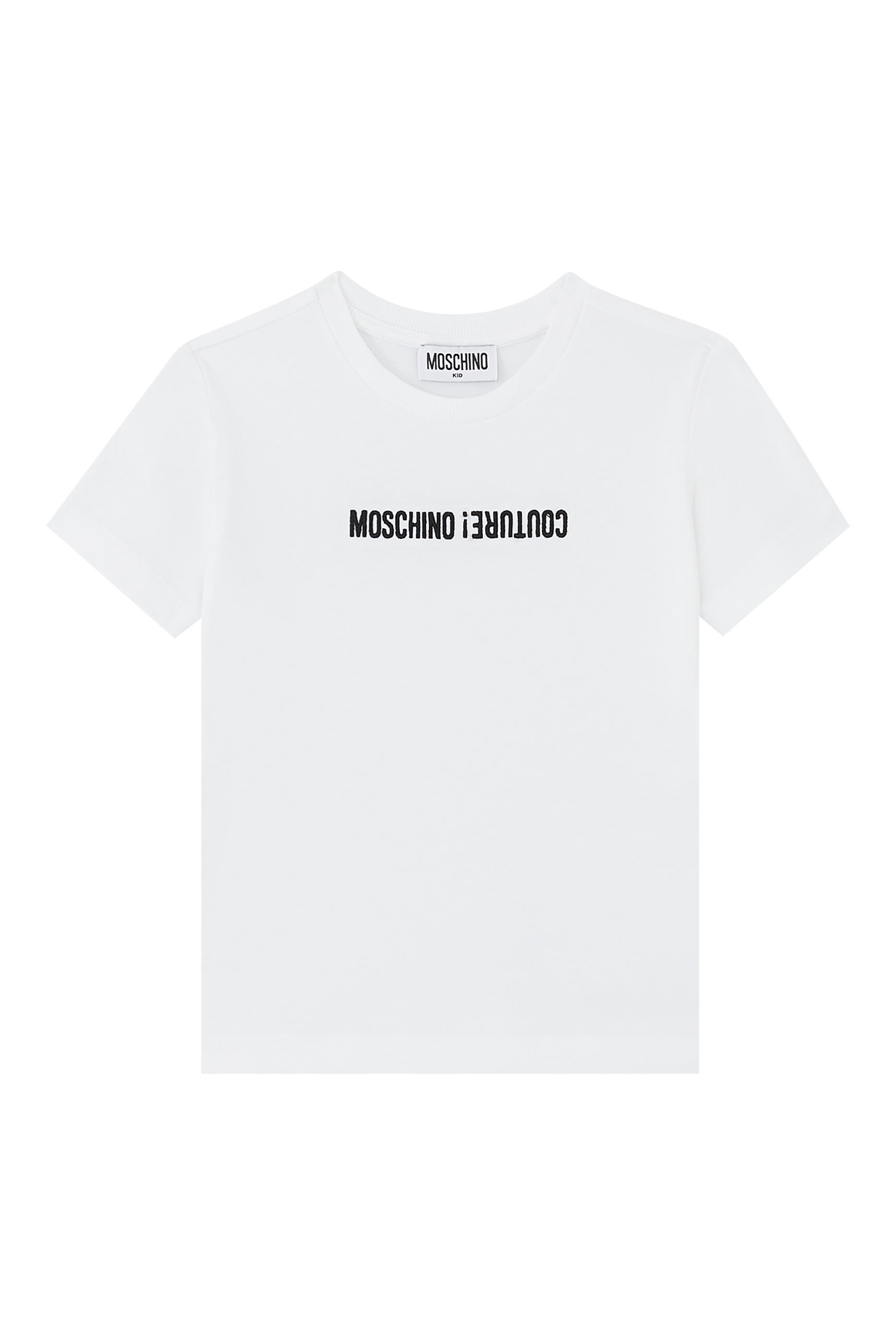 تيشيرت بشعار الماركة بتصميم مقلوب للأطفال